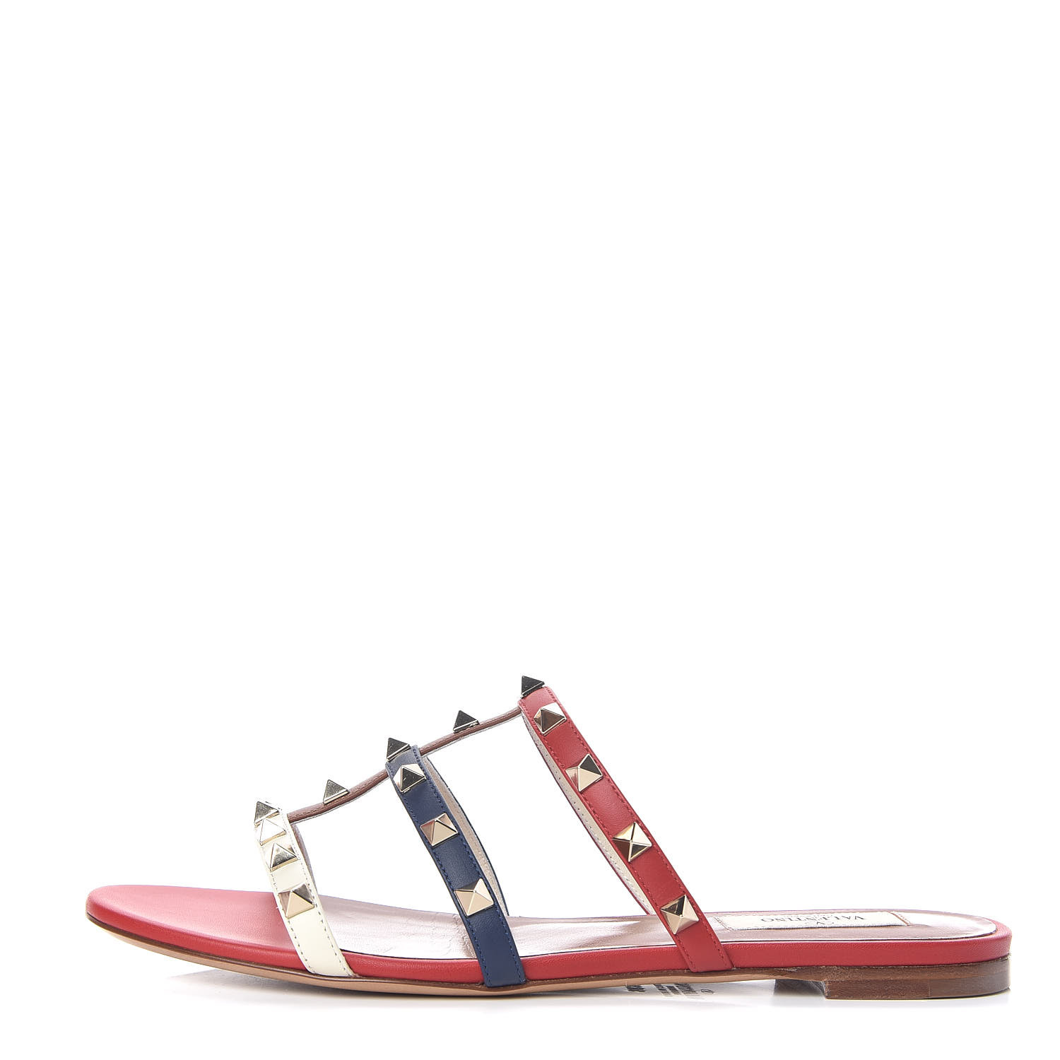 valentino multicolor rockstud sandals