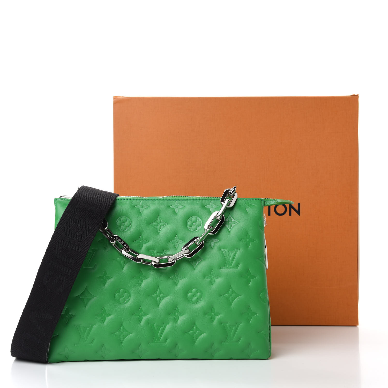 Louis Vuitton Coussin PM Motion Green Monogram Chain Shoulder Crossbody Bag