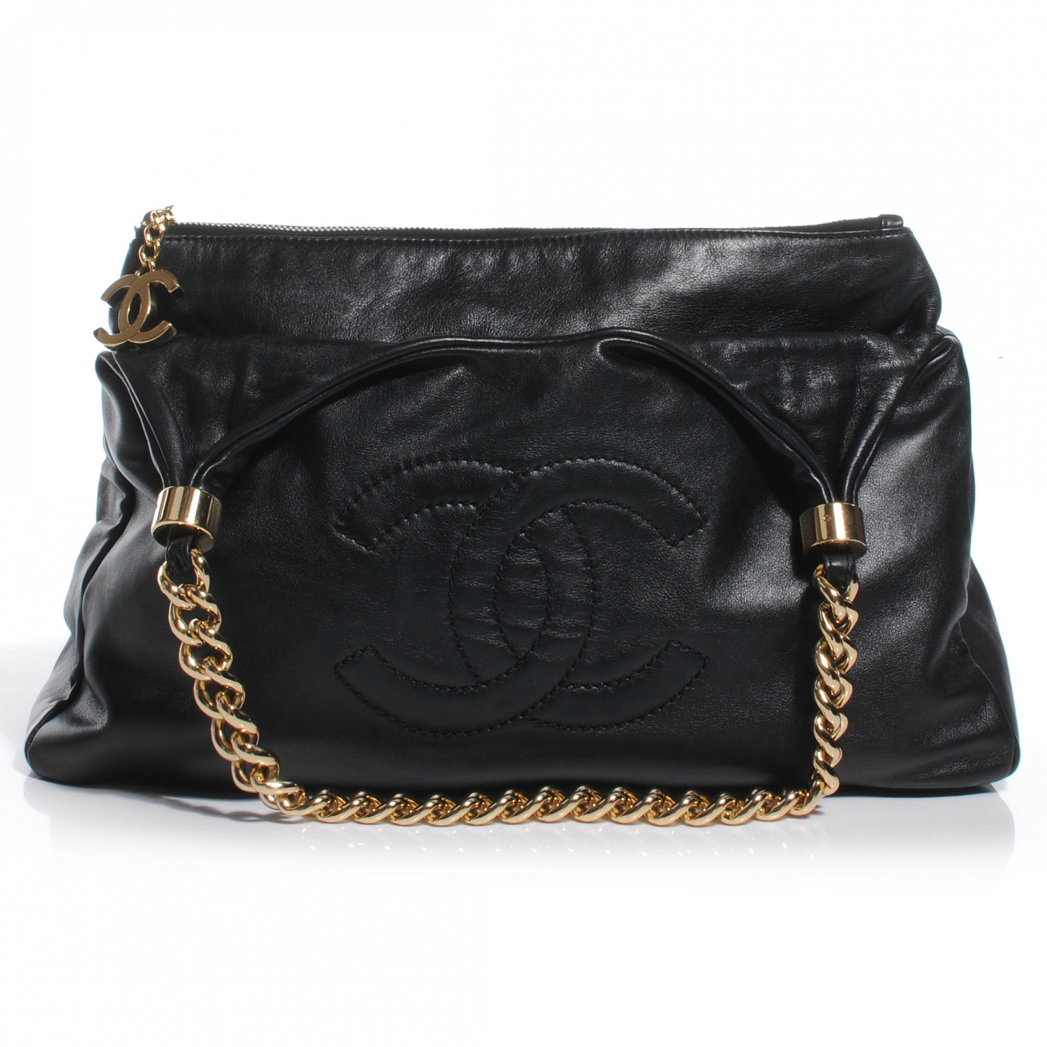 chanel black hobo