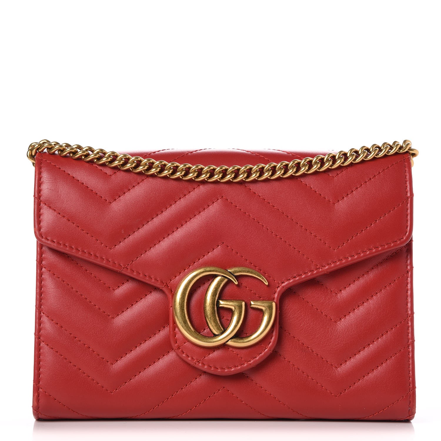 gucci marmont wallet red