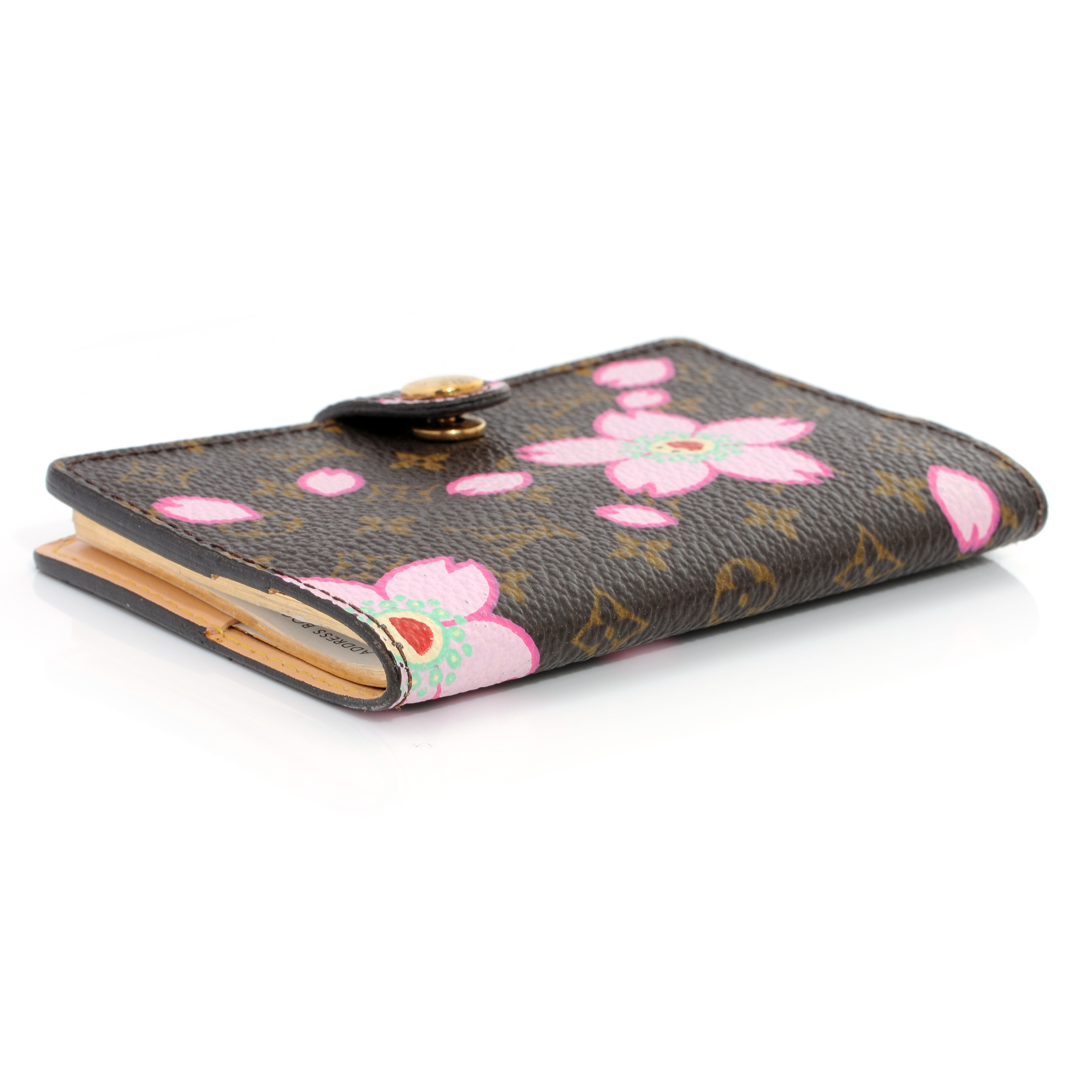 LOUIS VUITTON Monogram Cherry Blossom Carnet de Bal Mini Address Book ...