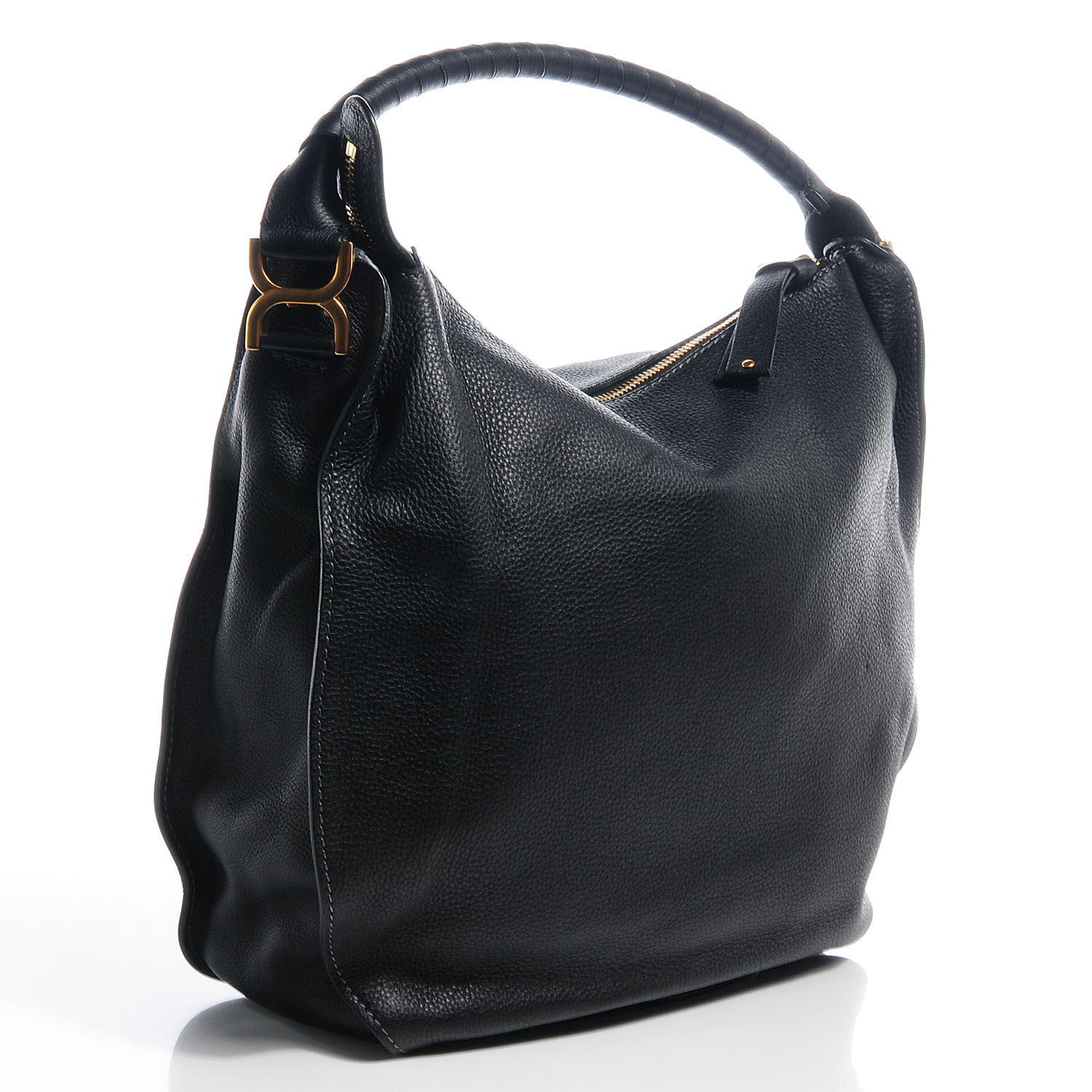 CHLOE Calfskin Large Marcie Hobo Black 62915