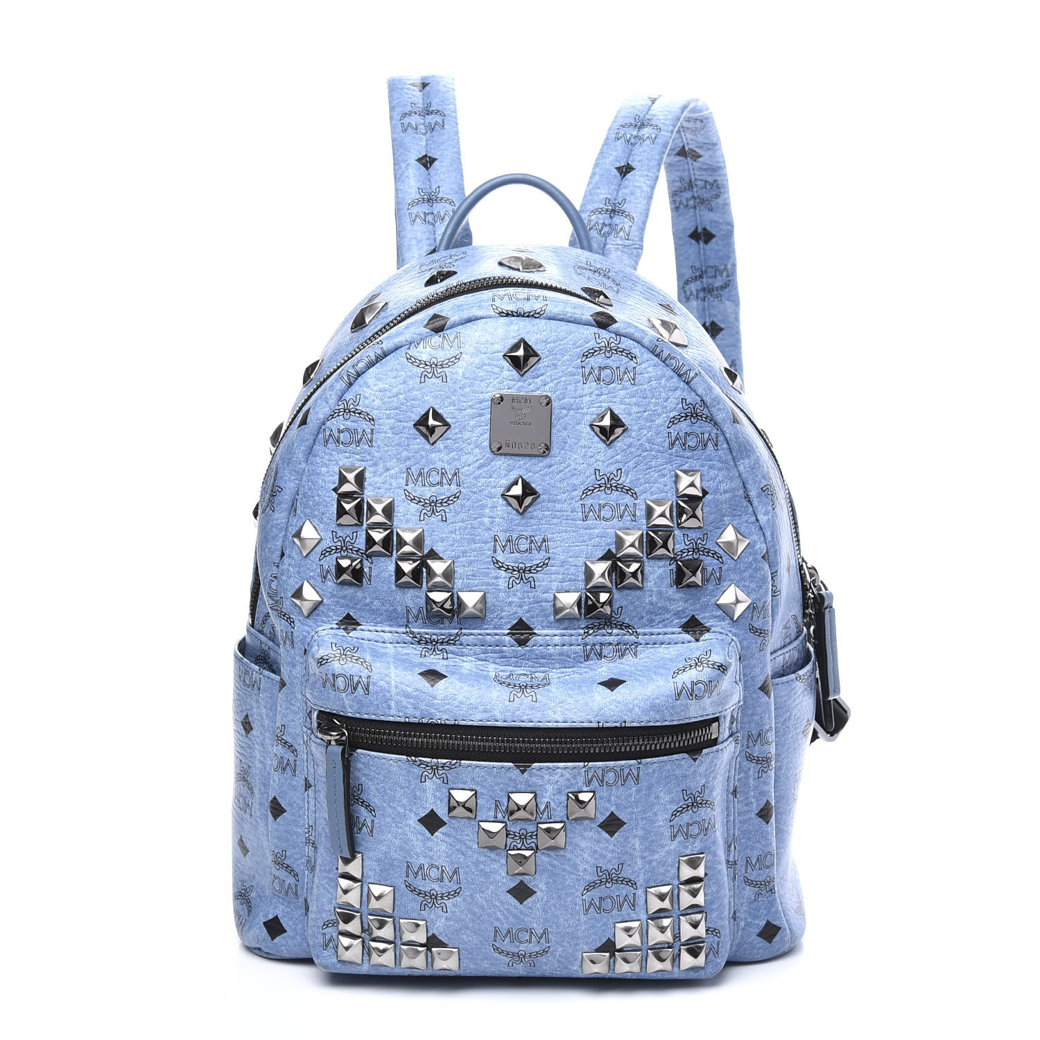 blue mcm bag