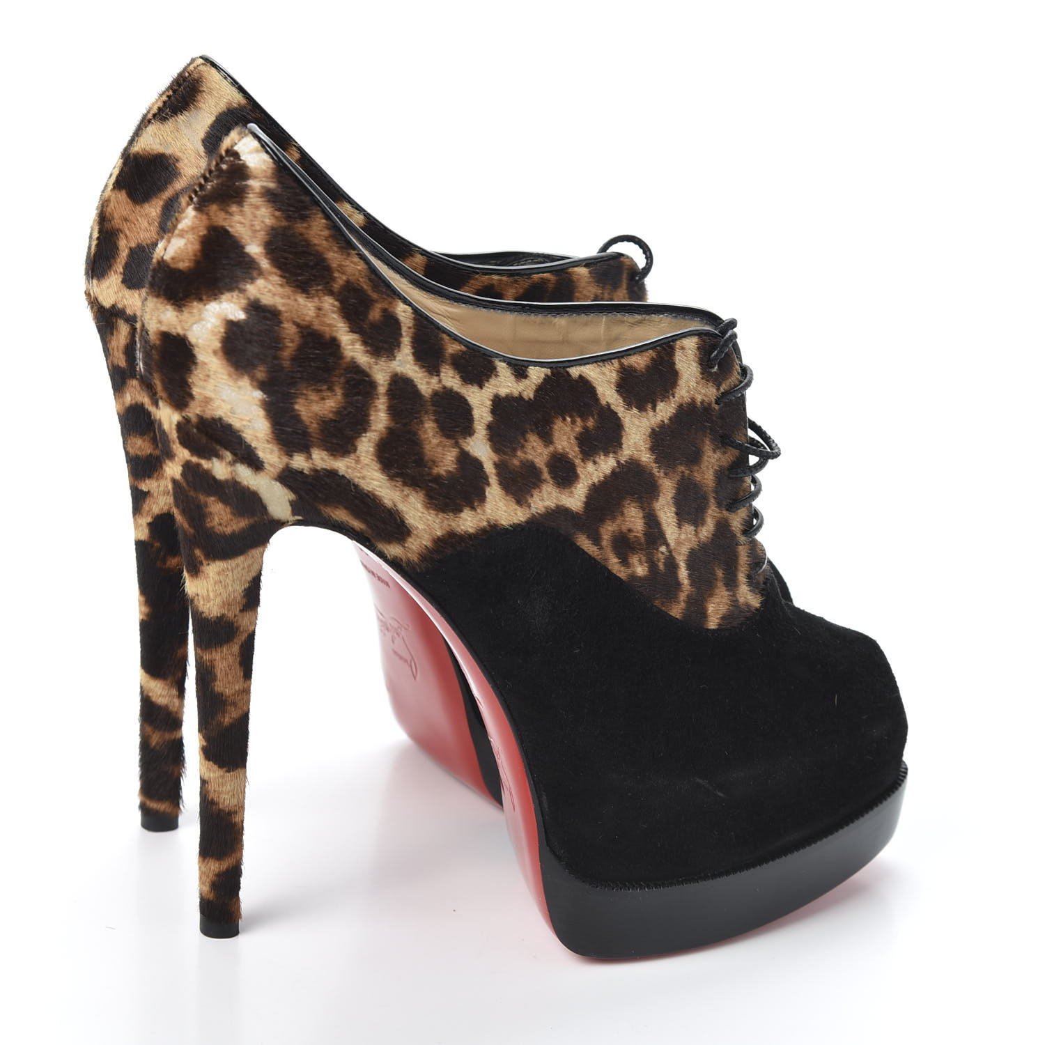 christian louboutin pony hair boots