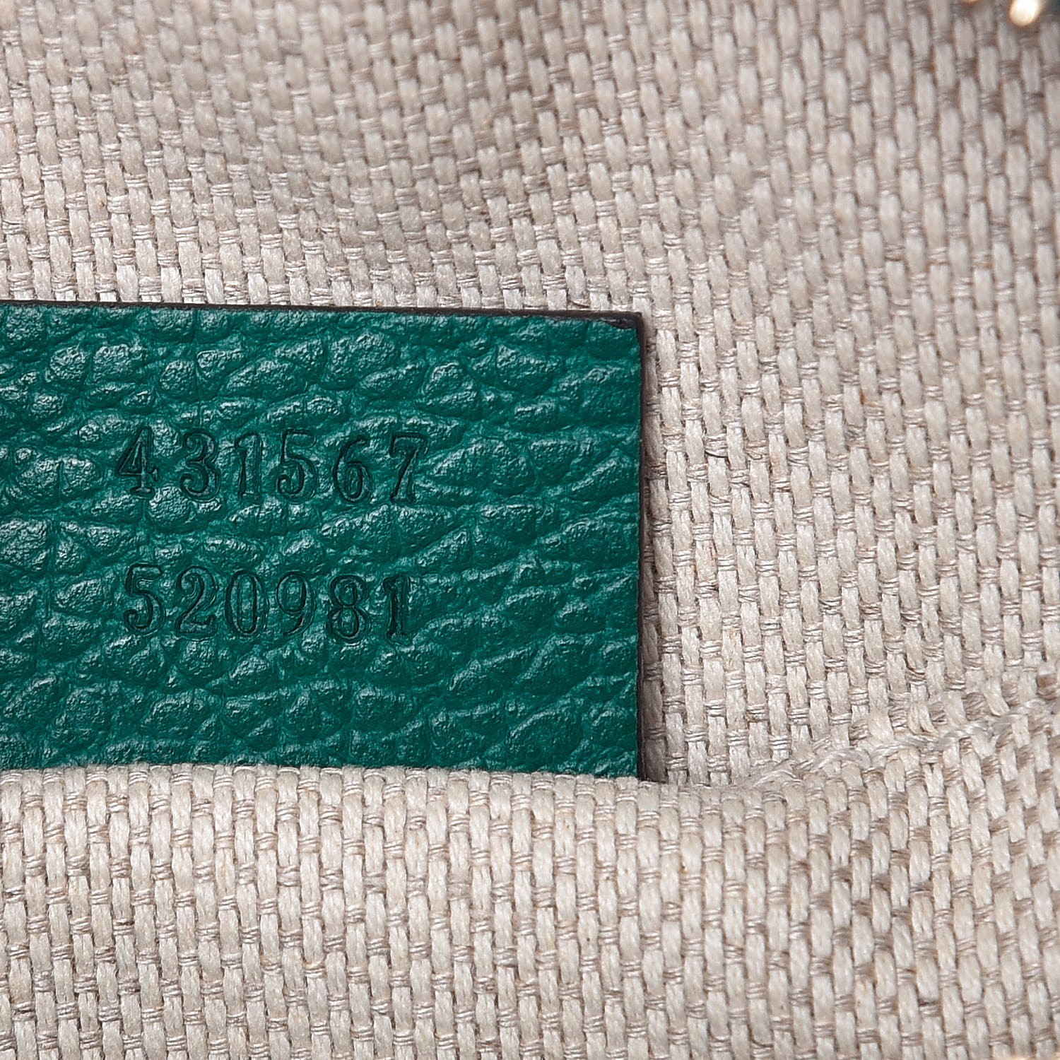 gucci soho disco bag emerald green