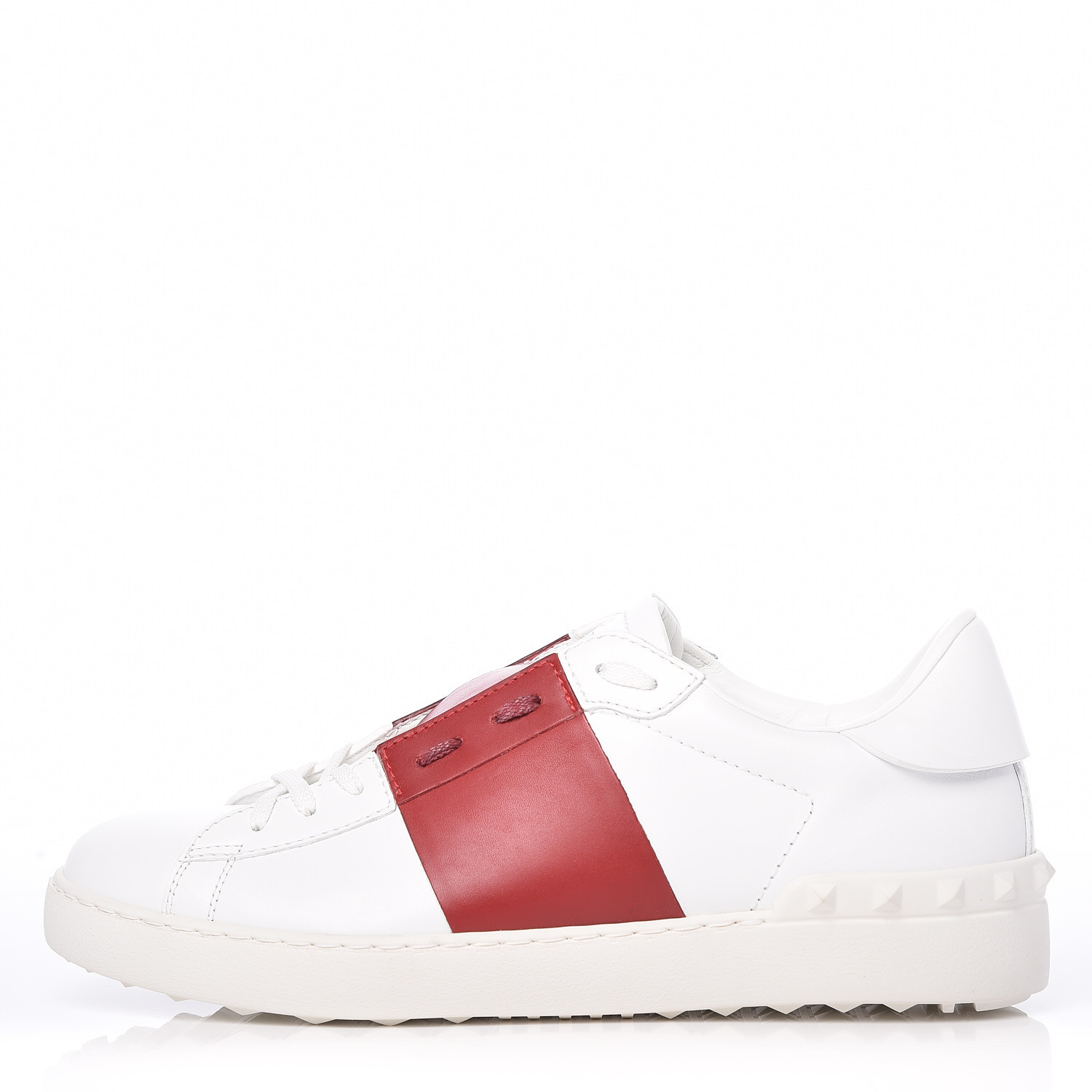 valentino rockstud sneakers red