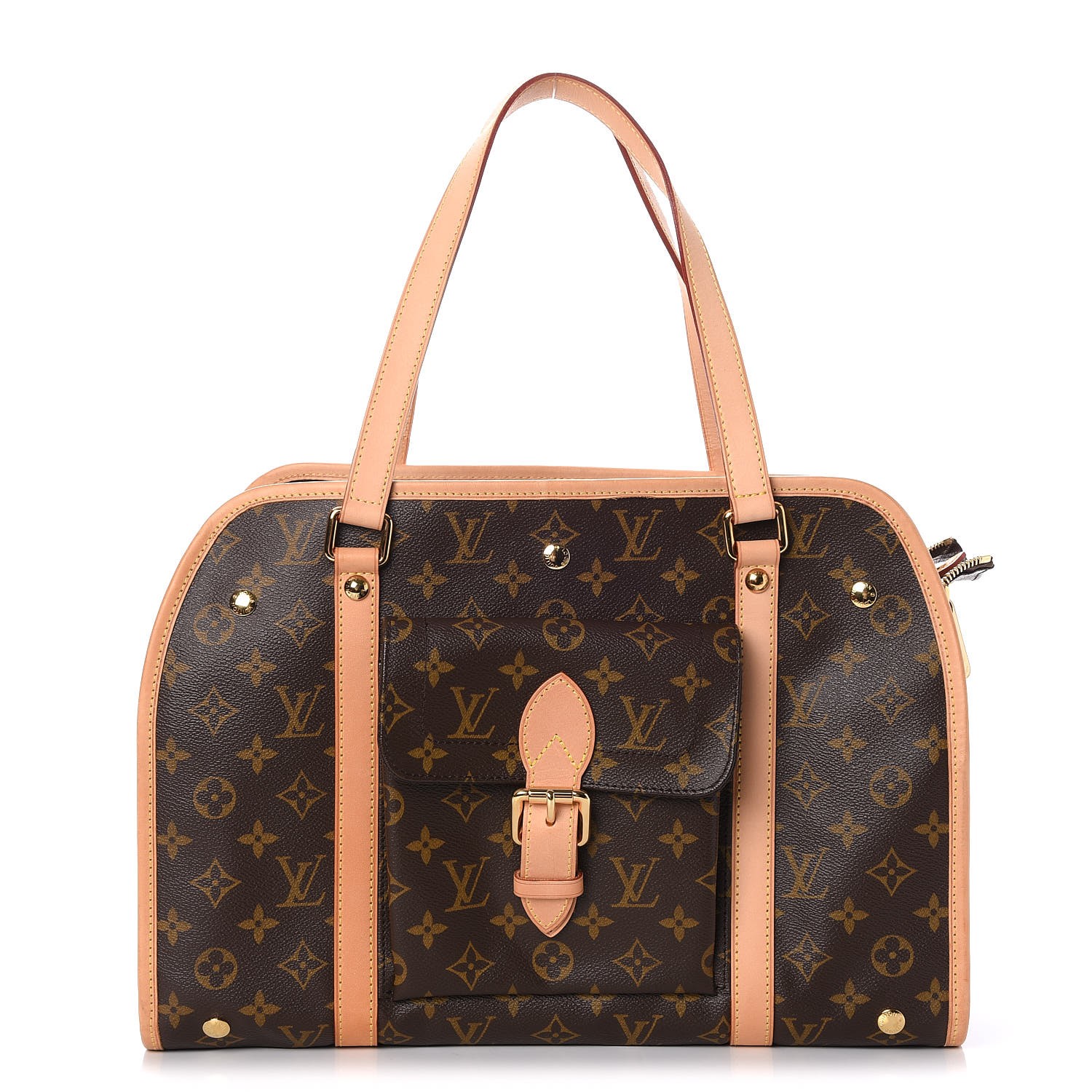 louis vuitton dog carrier baxter monogram pm brown