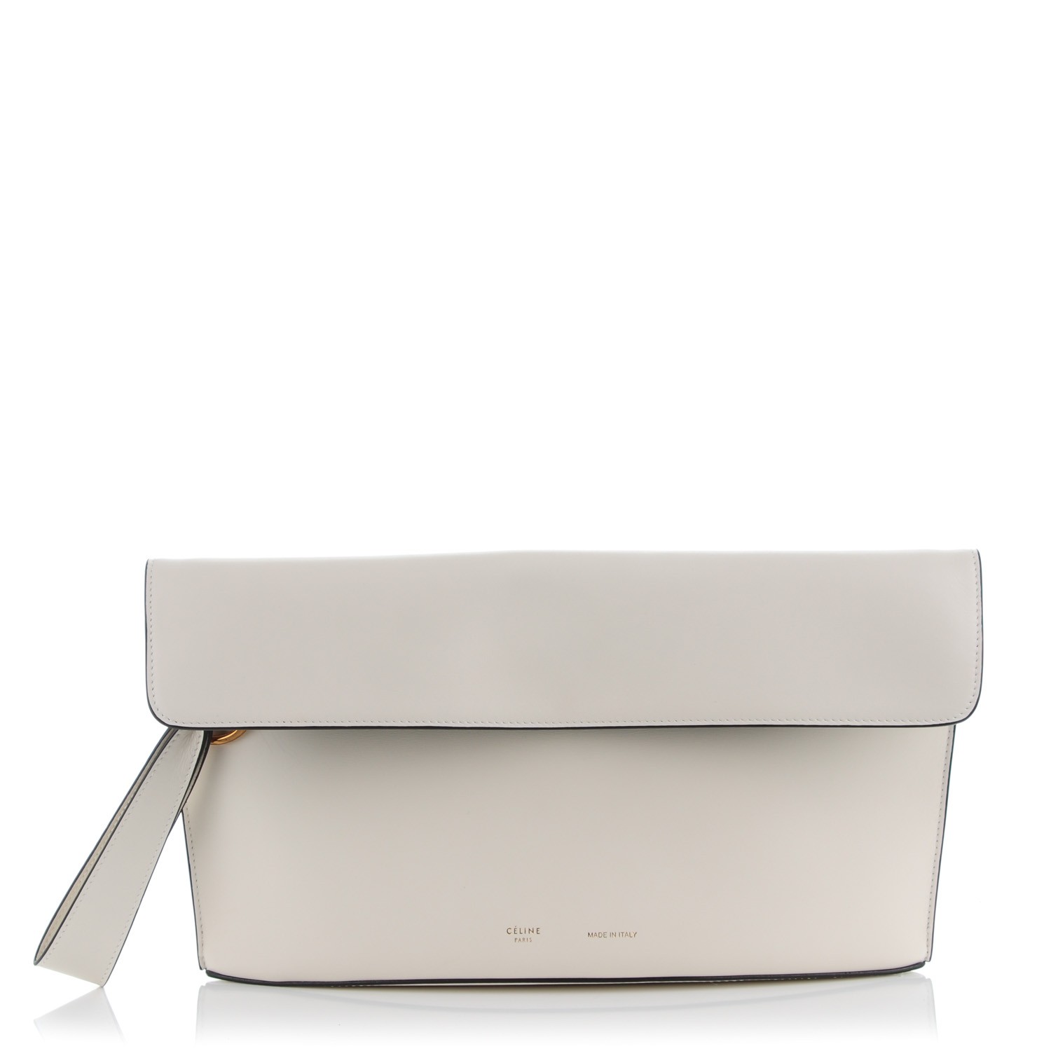 celine clutch white