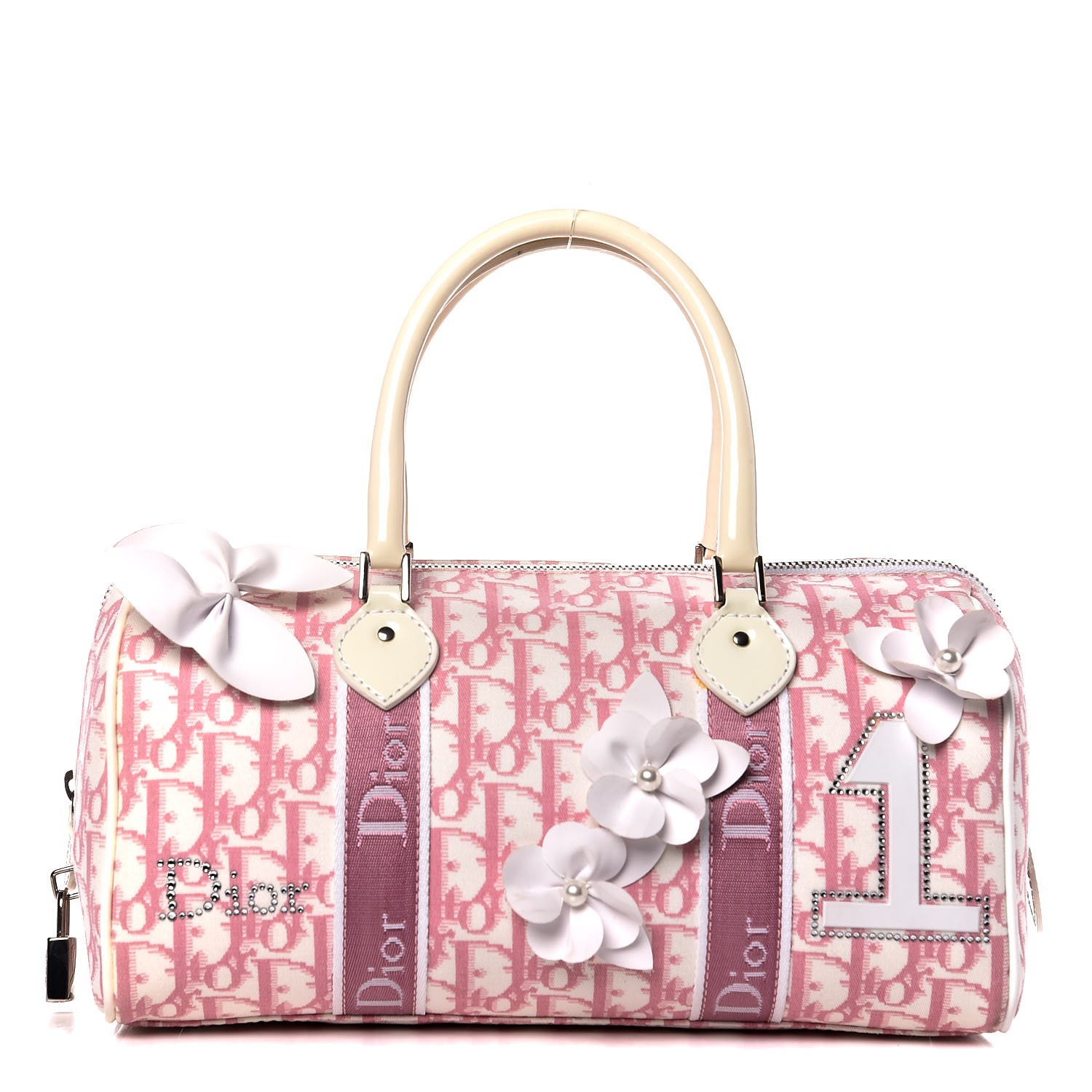 CHRISTIAN DIOR Monogram Girly Boston Pink 307808