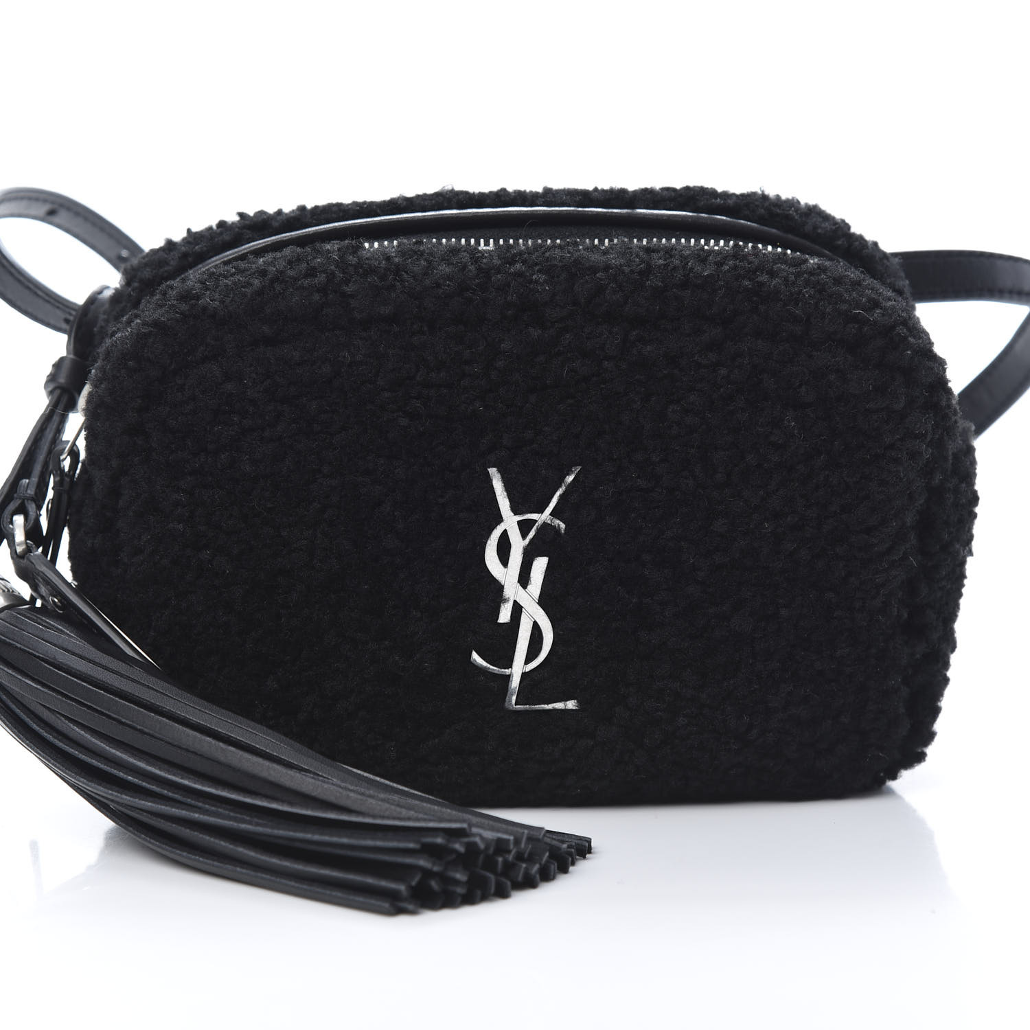 yves saint laurent shearling bag