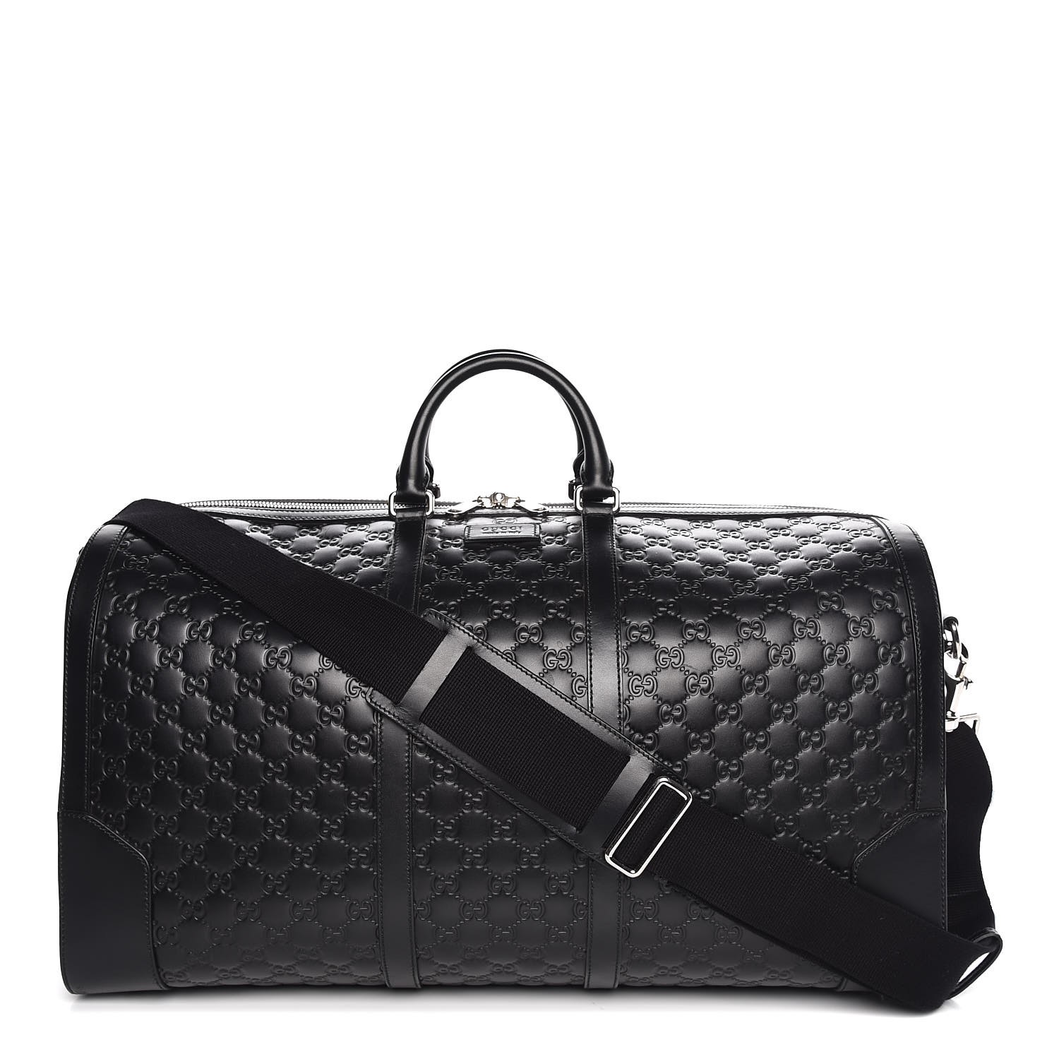 gucci signature leather duffle