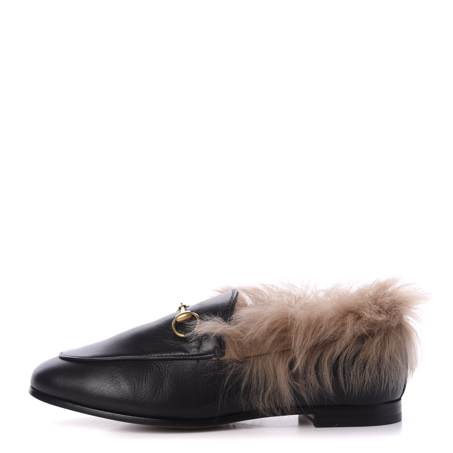 gucci women's fur loafers