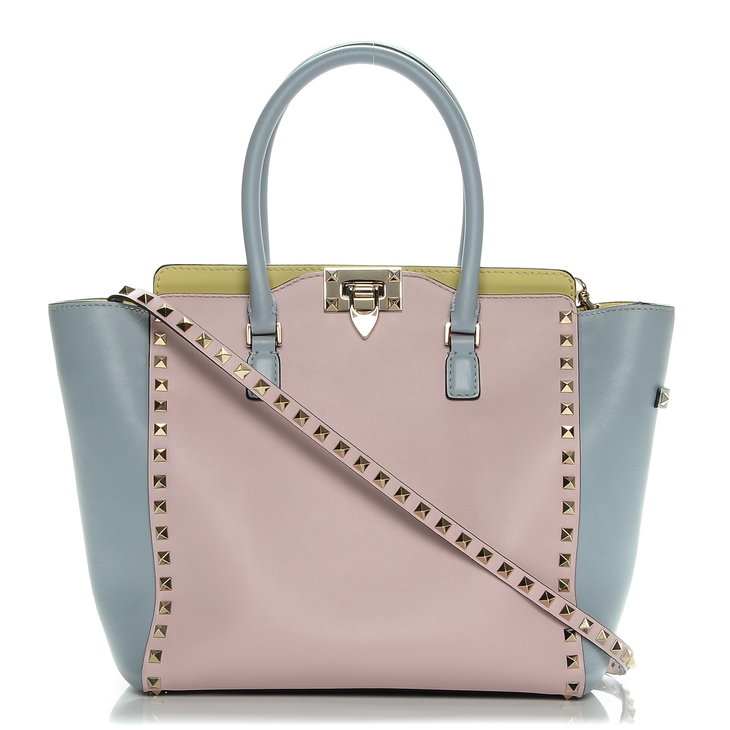 valentino rockstud double handle tote