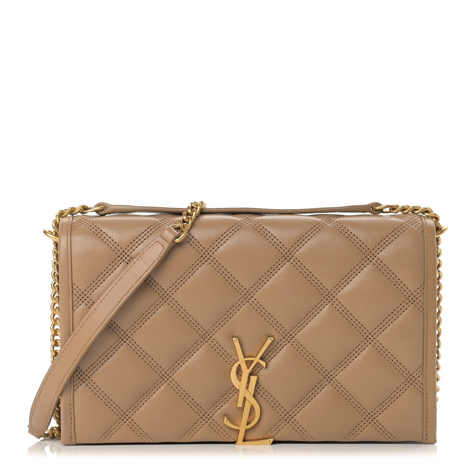 becky chain wallet in quilted lambskin