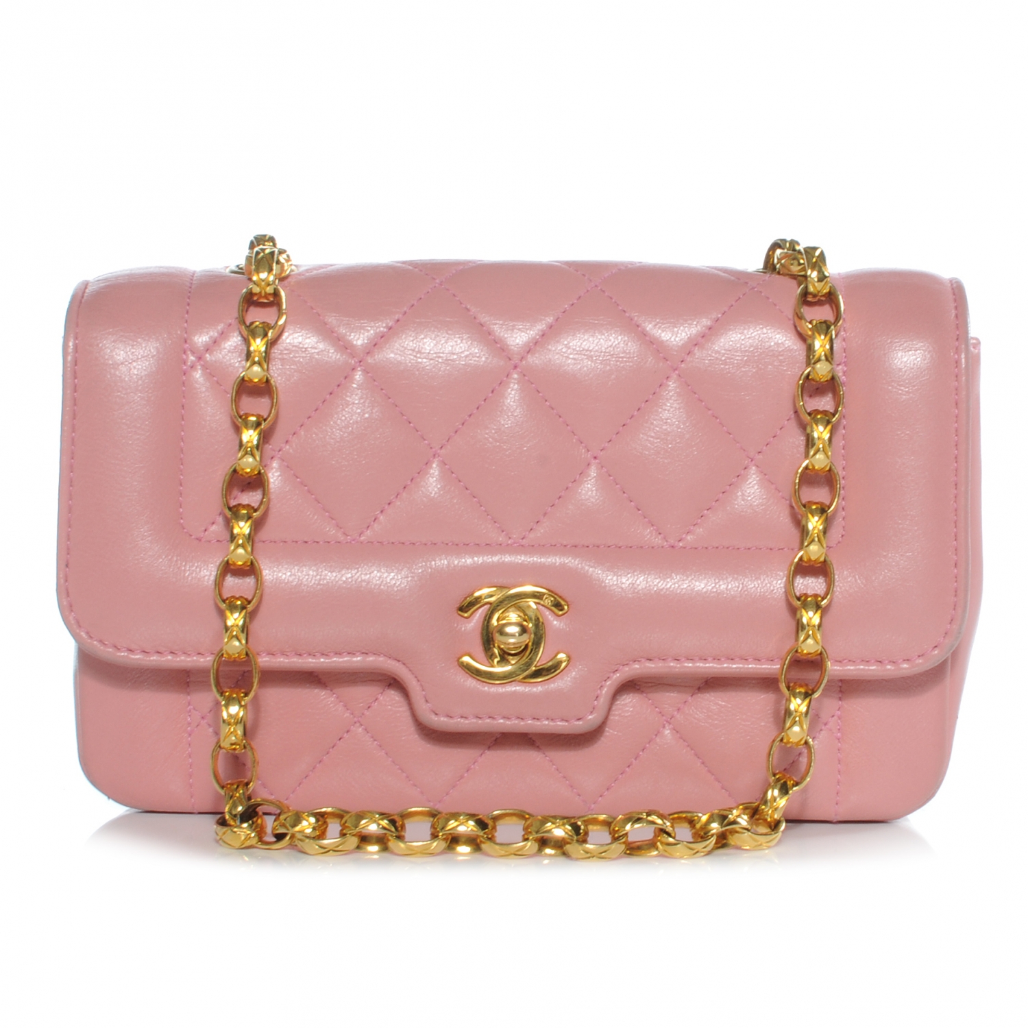 CHANEL Lambskin Mini Flap Pink 41134