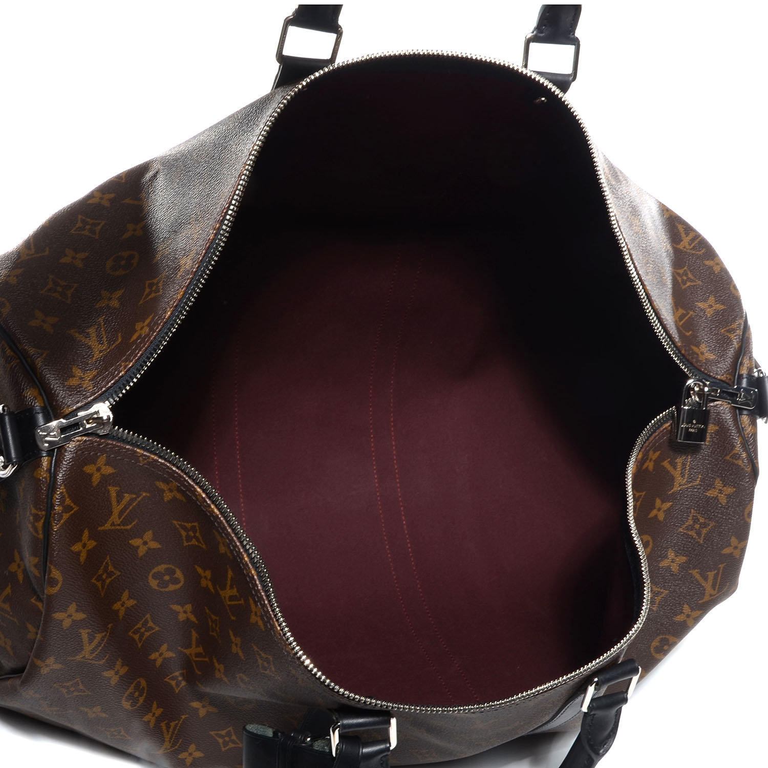 LOUIS VUITTON Monogram Macassar Keepall Bandouliere 55 70886 | FASHIONPHILE