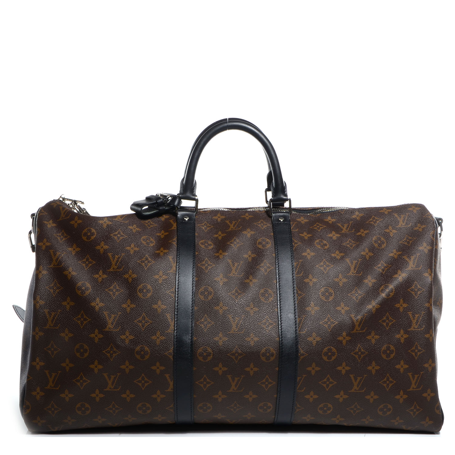 LOUIS VUITTON Monogram Macassar Keepall Bandouliere 55 70886 | FASHIONPHILE