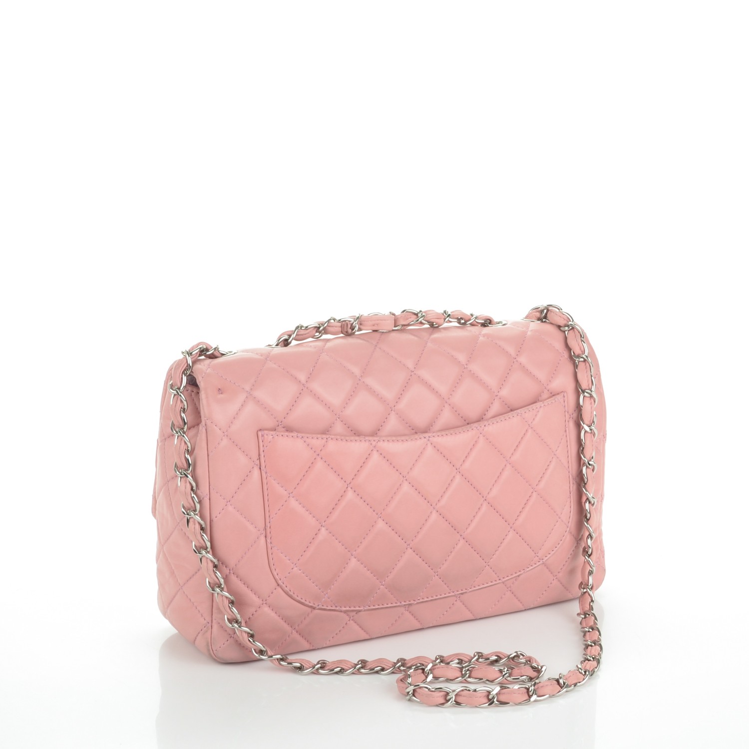 chanel pink lambskin