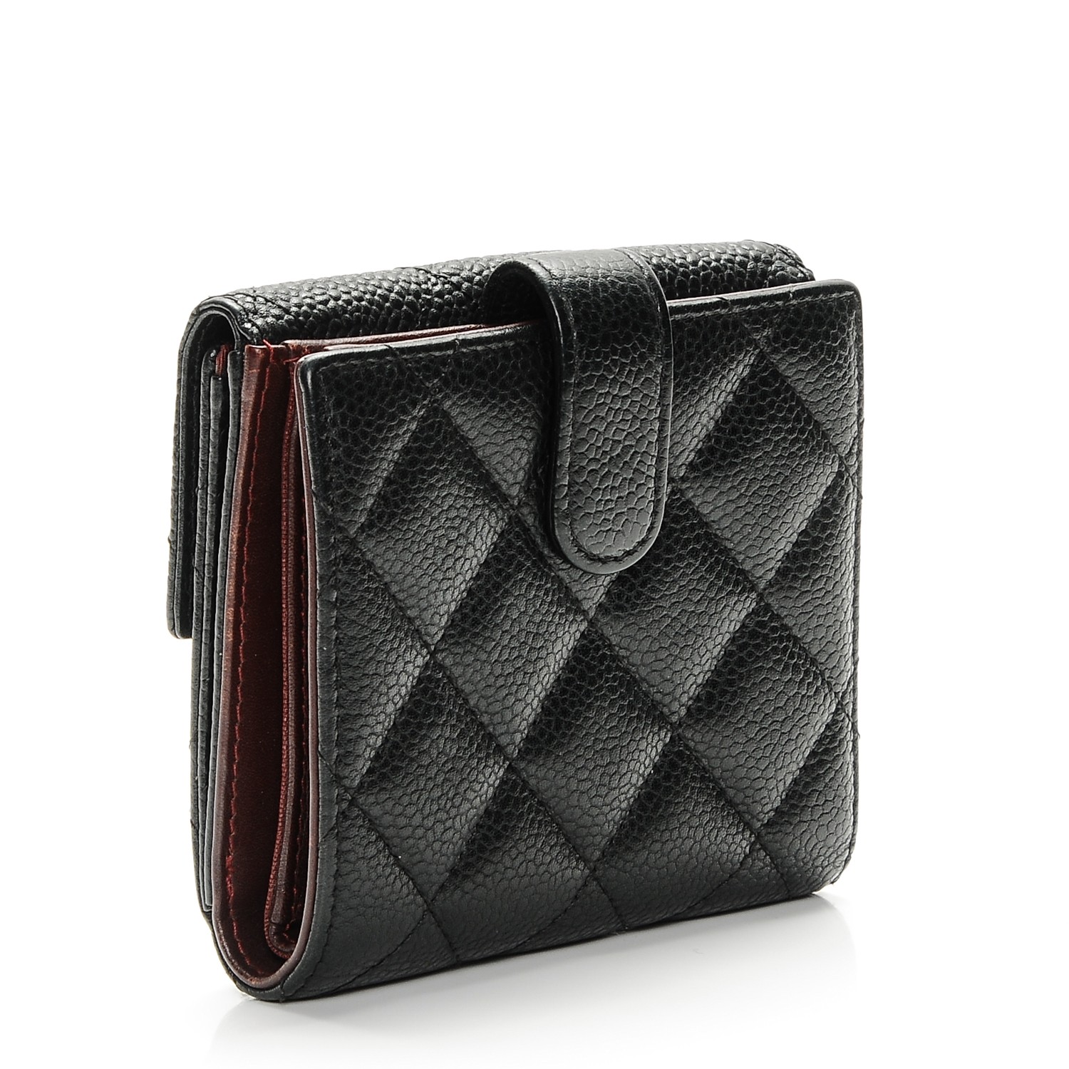 chanel flap wallet caviar