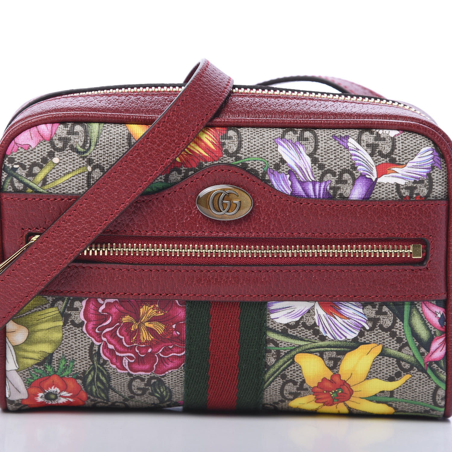 gucci supreme floral bag