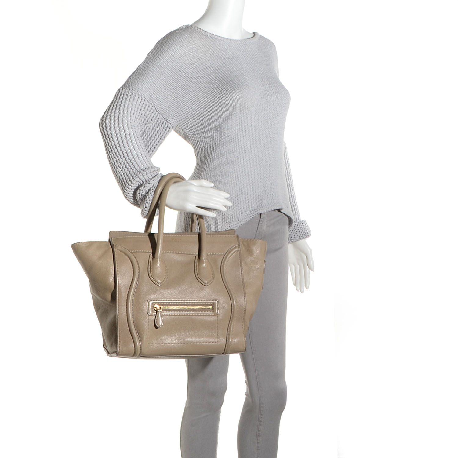 celine luggage taupe