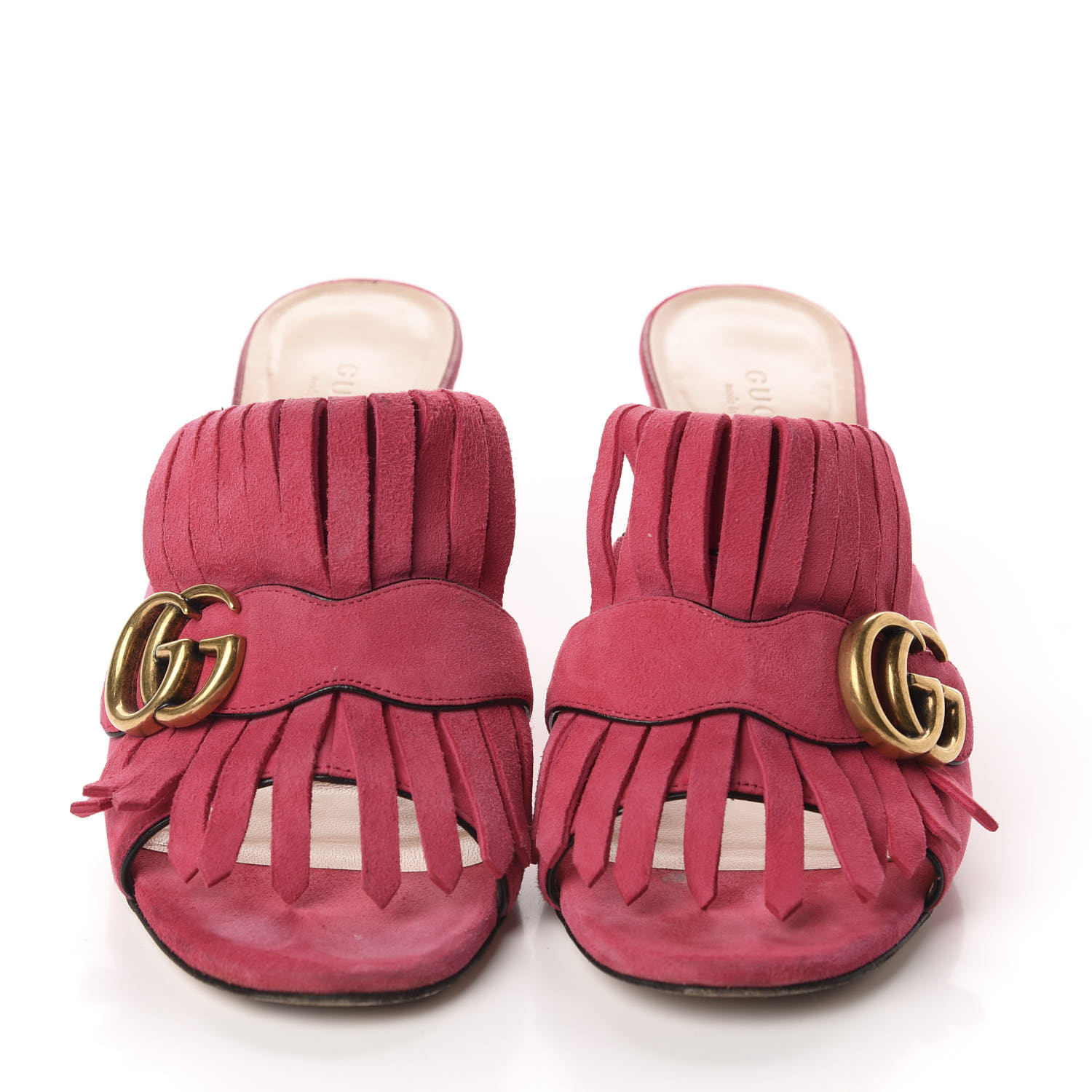 gucci pink marmont sandals