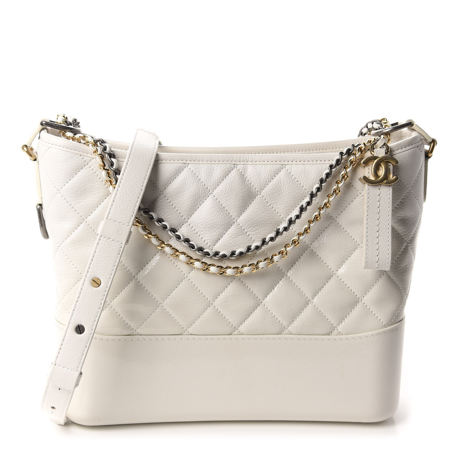 chanel gabrielle patent goatskin