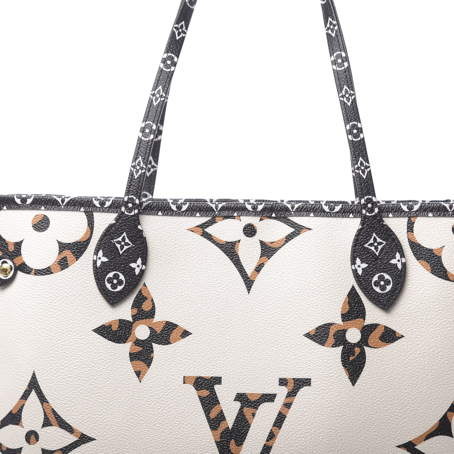 Louis Vuitton Neverfull Monogram Giant Jungle MM Ivory/Havana