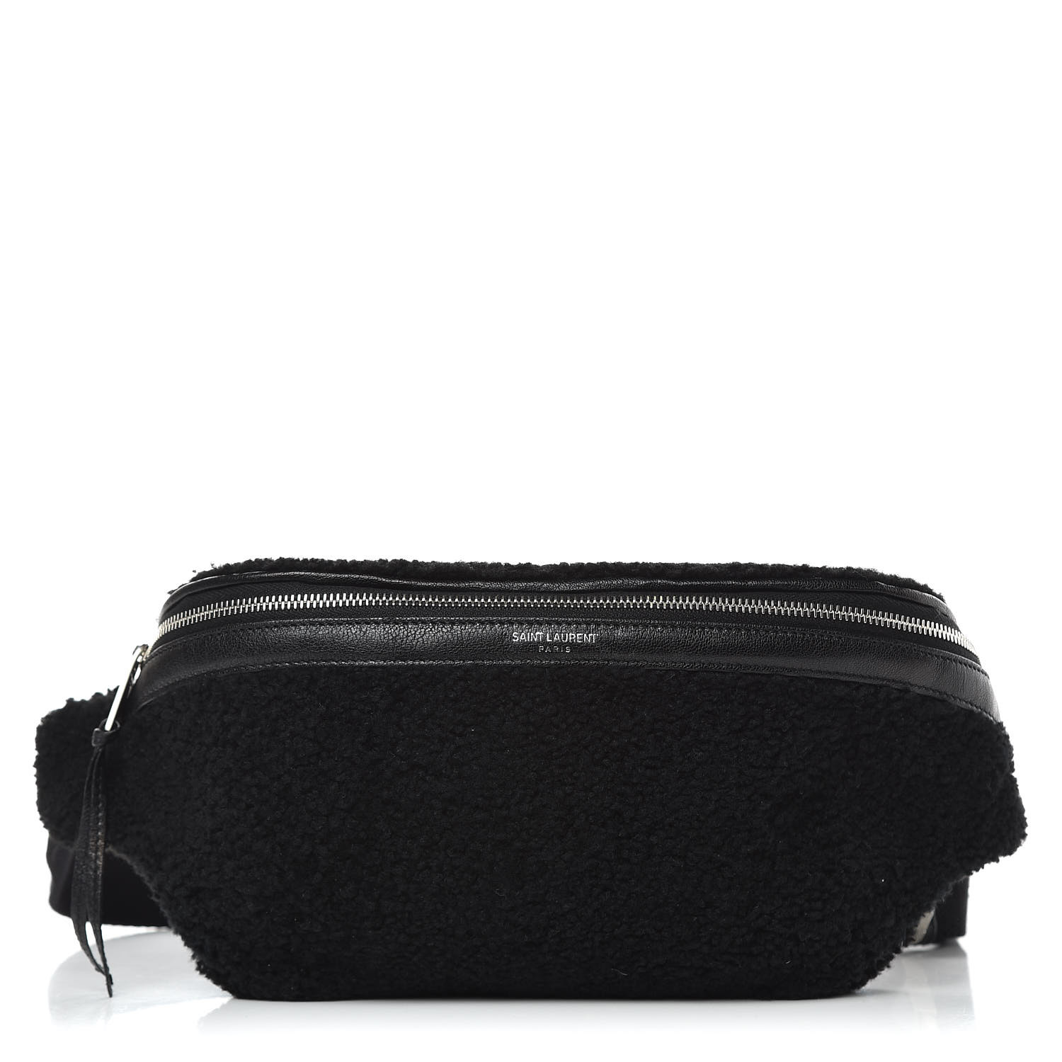 saint laurent shearling belt bag