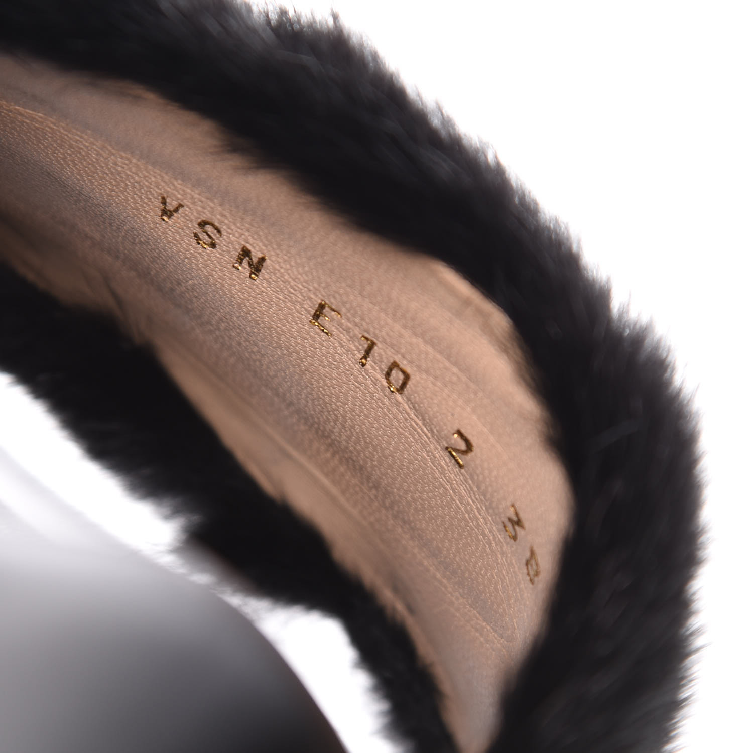 valentino mink fur sandals