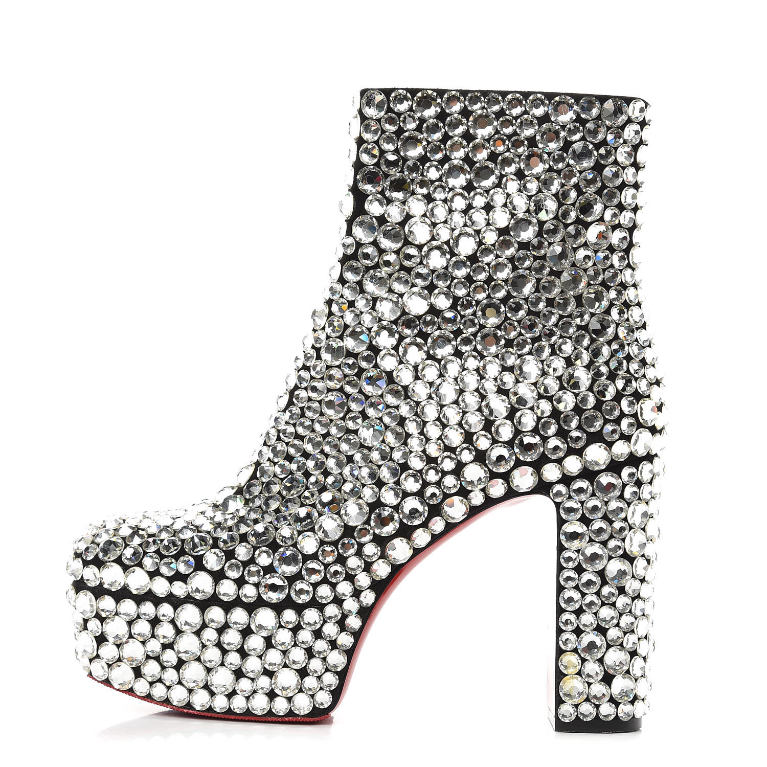 crystal ankle boots