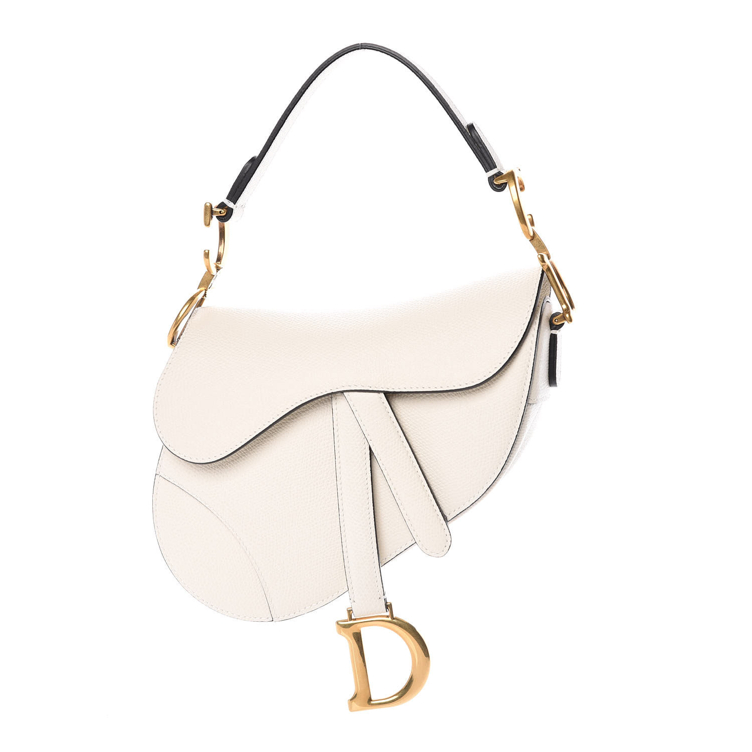 dior saddle bag white