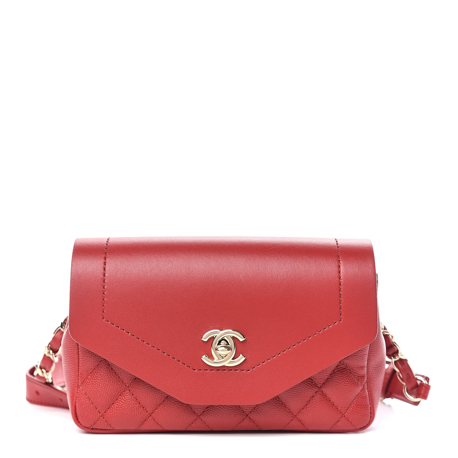 chanel red quilted bag