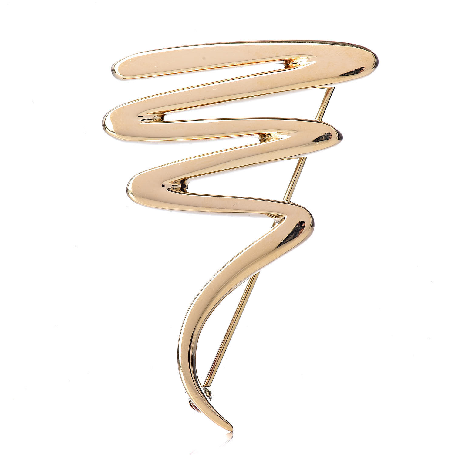 TIFFANY 18K Yellow Gold Paloma Picasso Scribble Brooch 436858 ...