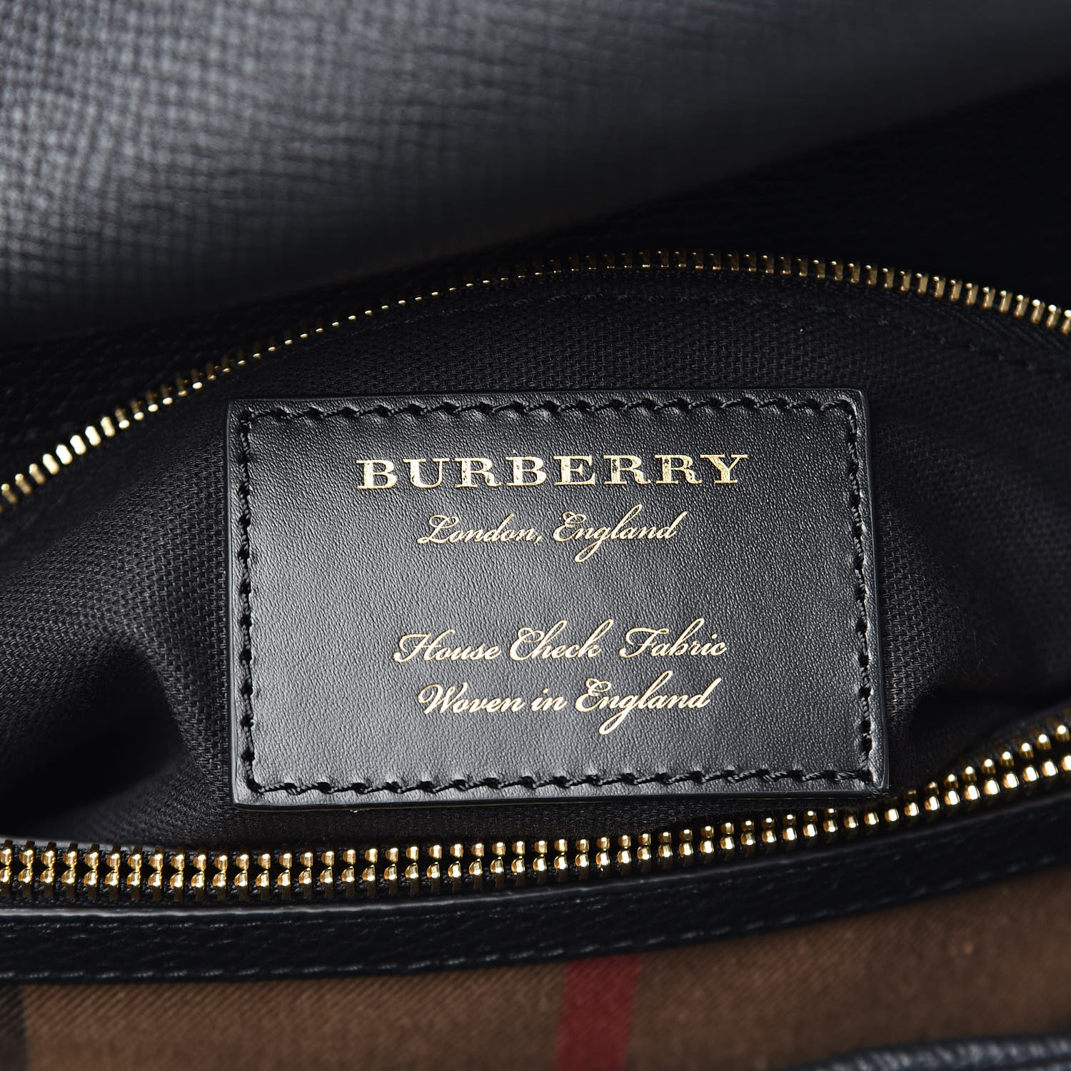 burberry derby leather house check medium camberley tote