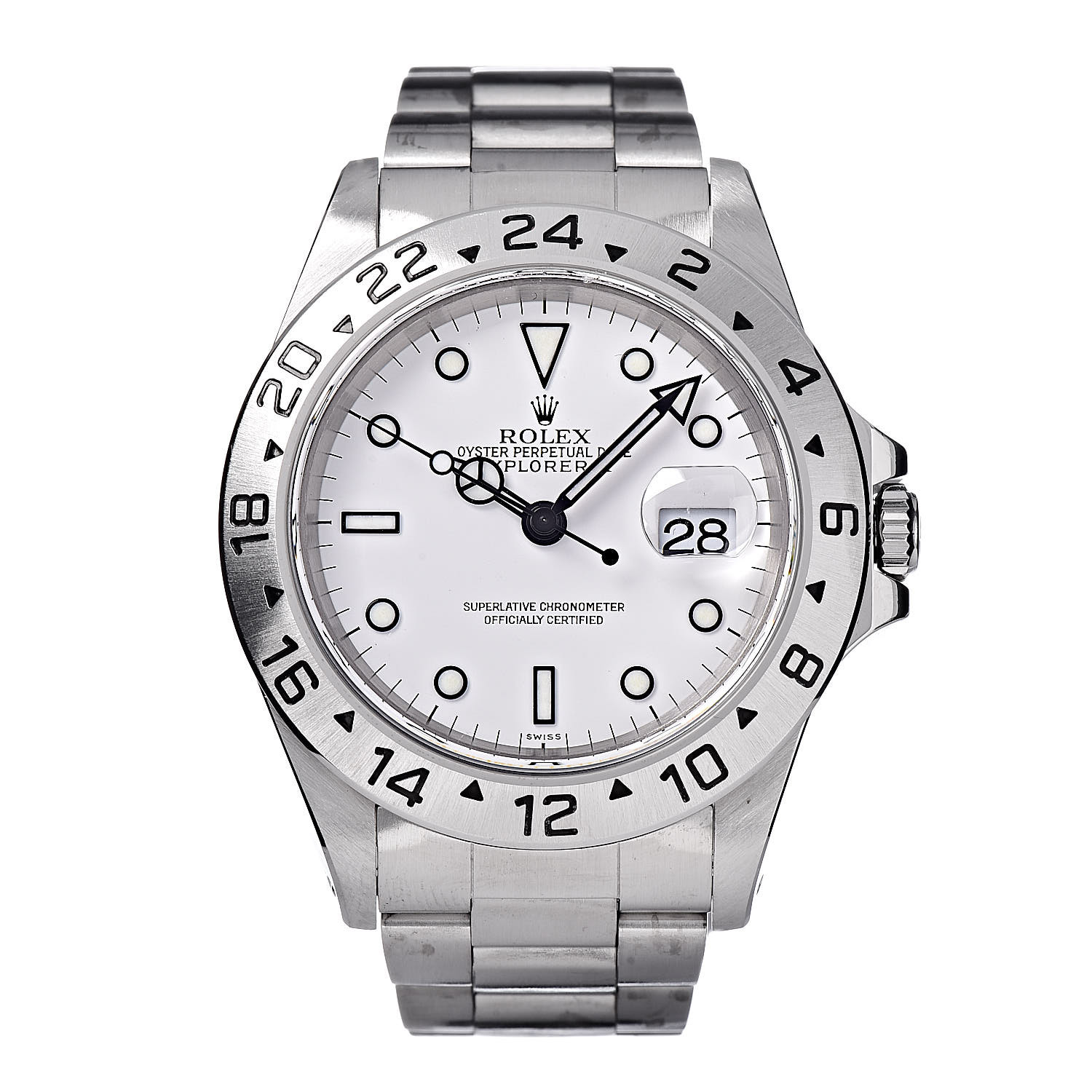 Rolex Stainless Steel 40mm Oyster Perpetual Date Explorer Ii Watch 