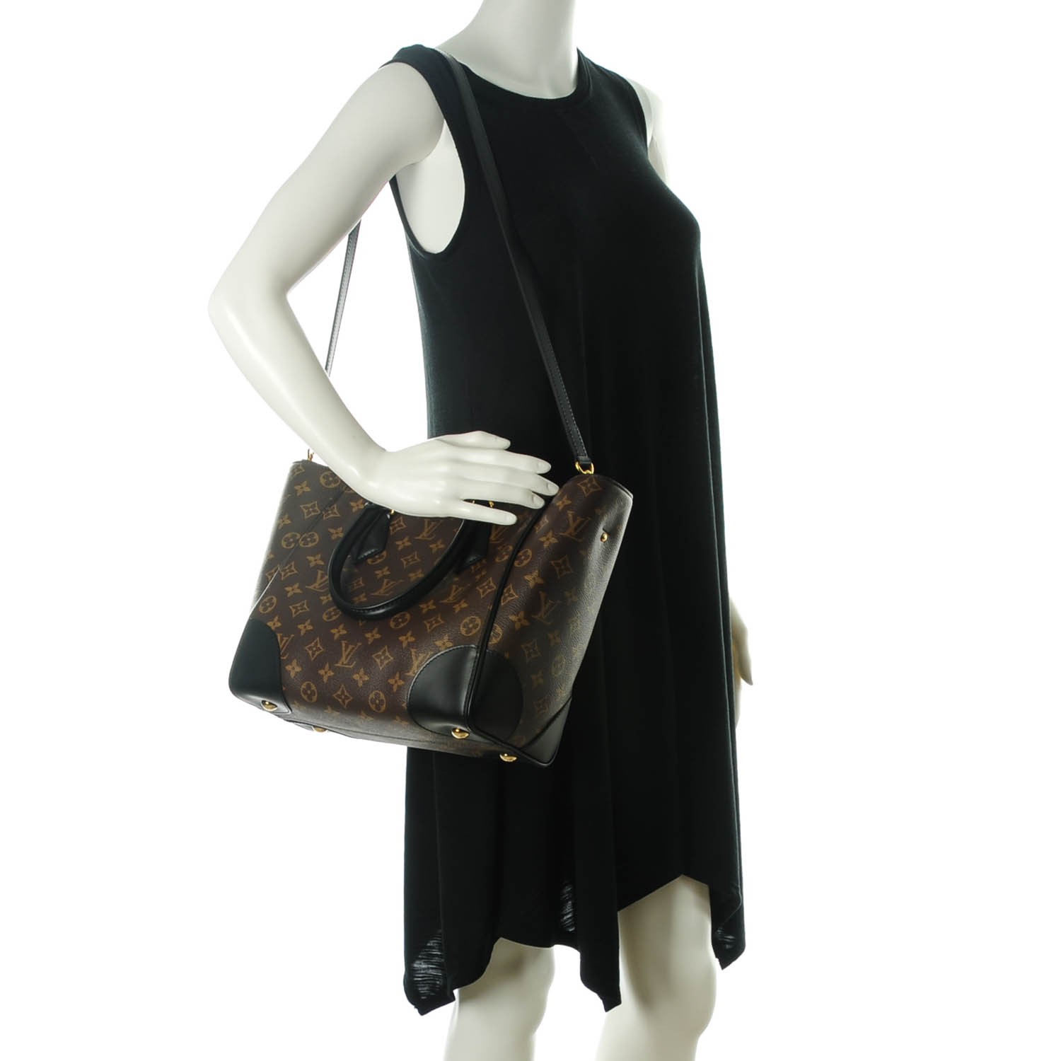 Phenix handbag Louis Vuitton Brown in Cotton - 31340739