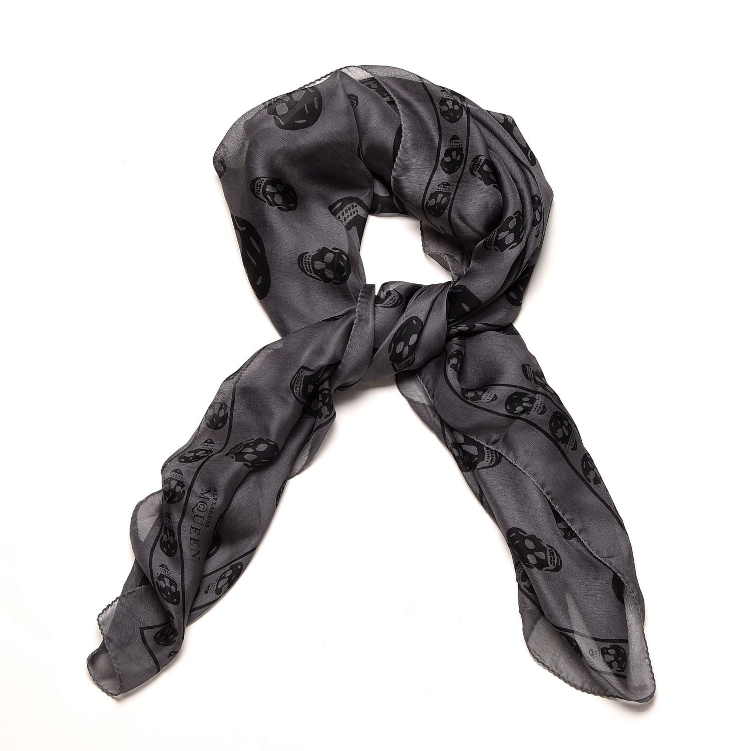 alexander mcqueen silk scarf