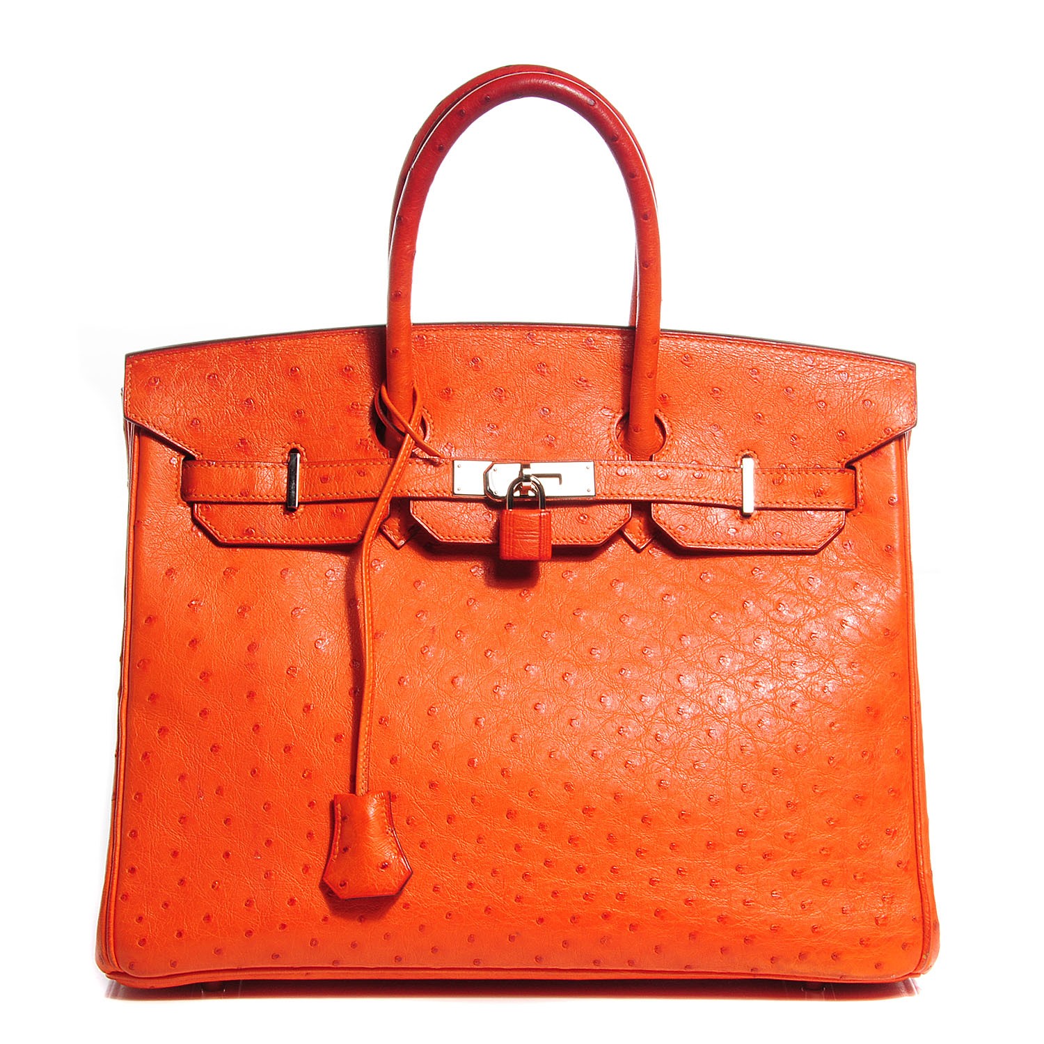 orange ostrich birkin