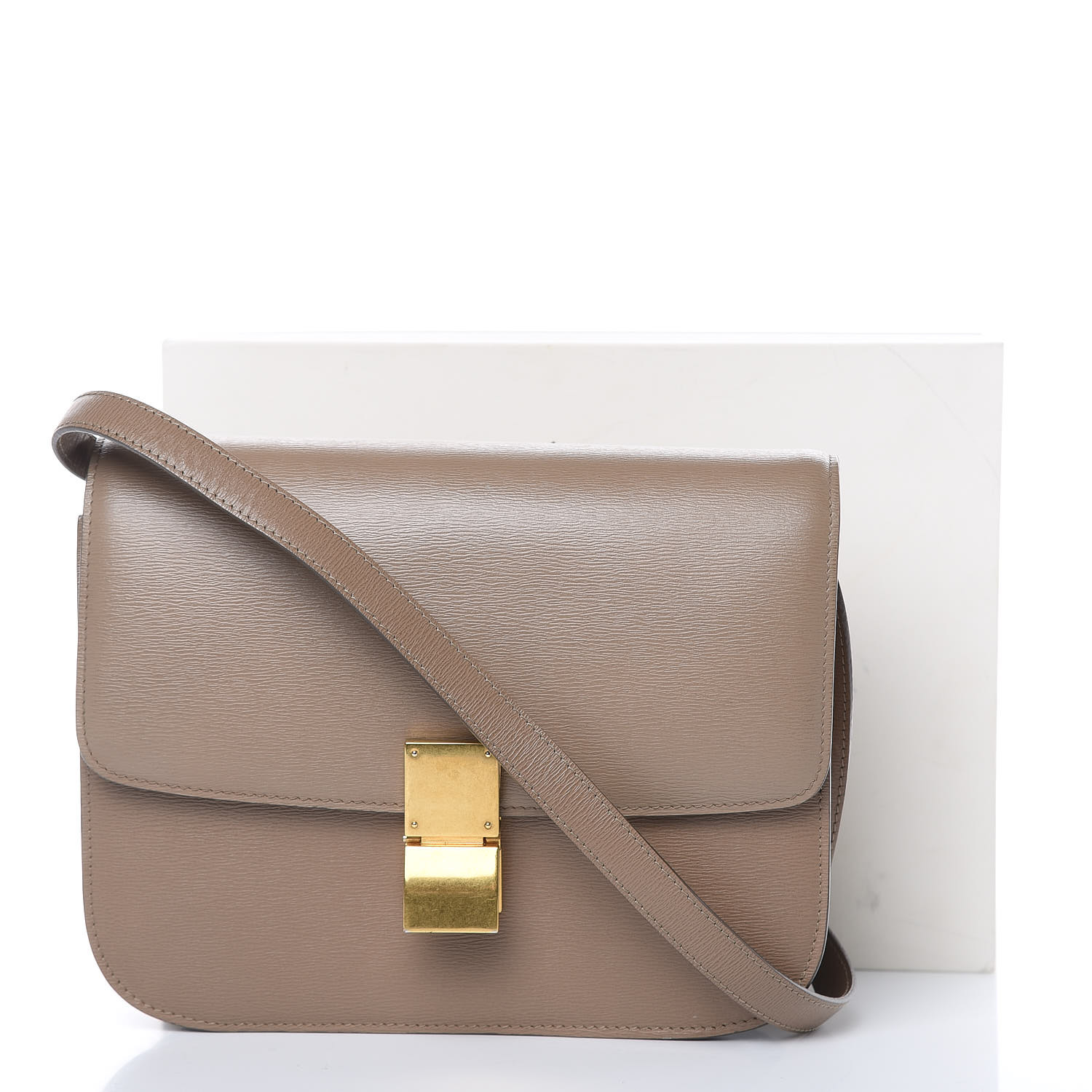 celine box bag taupe