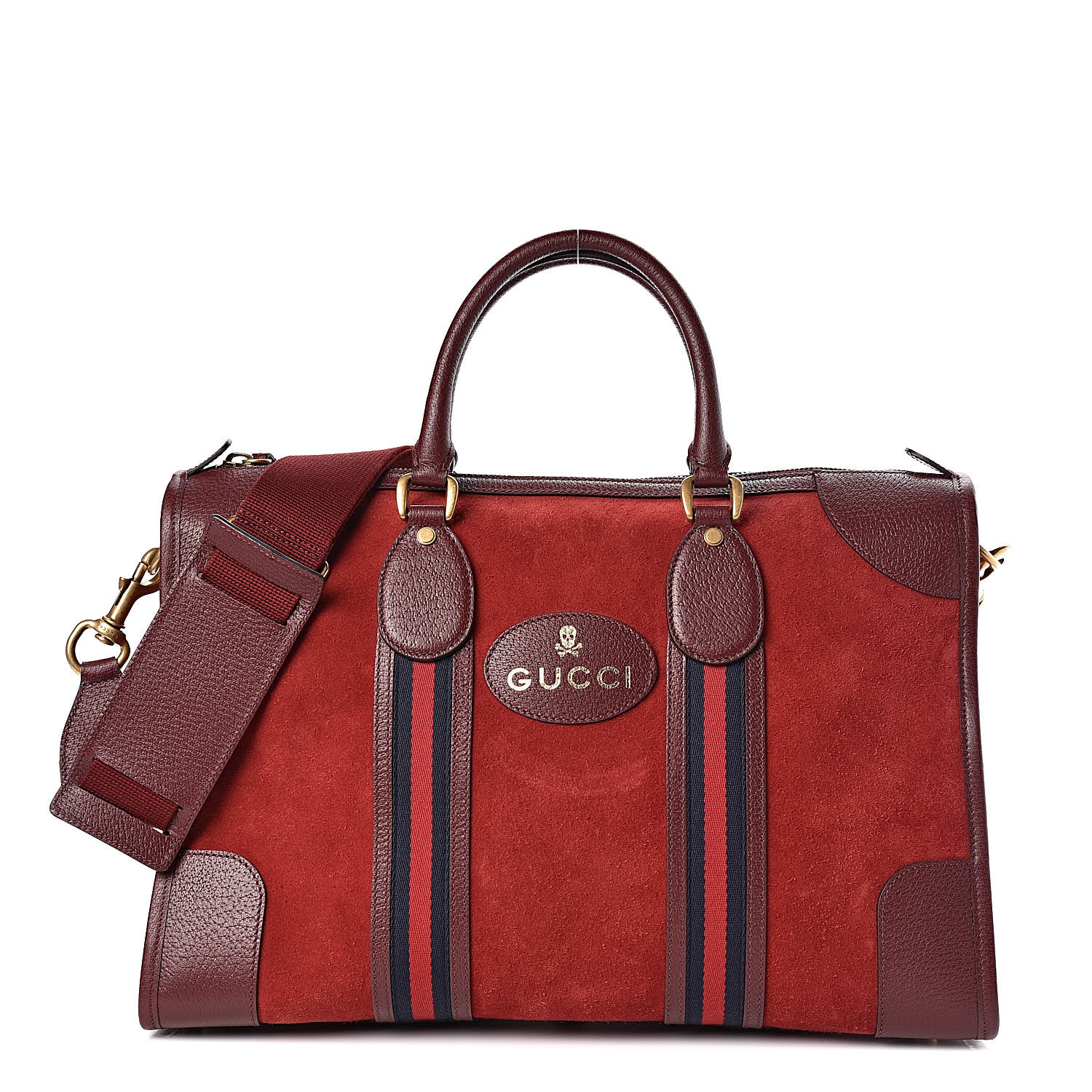 gucci duffle bag red