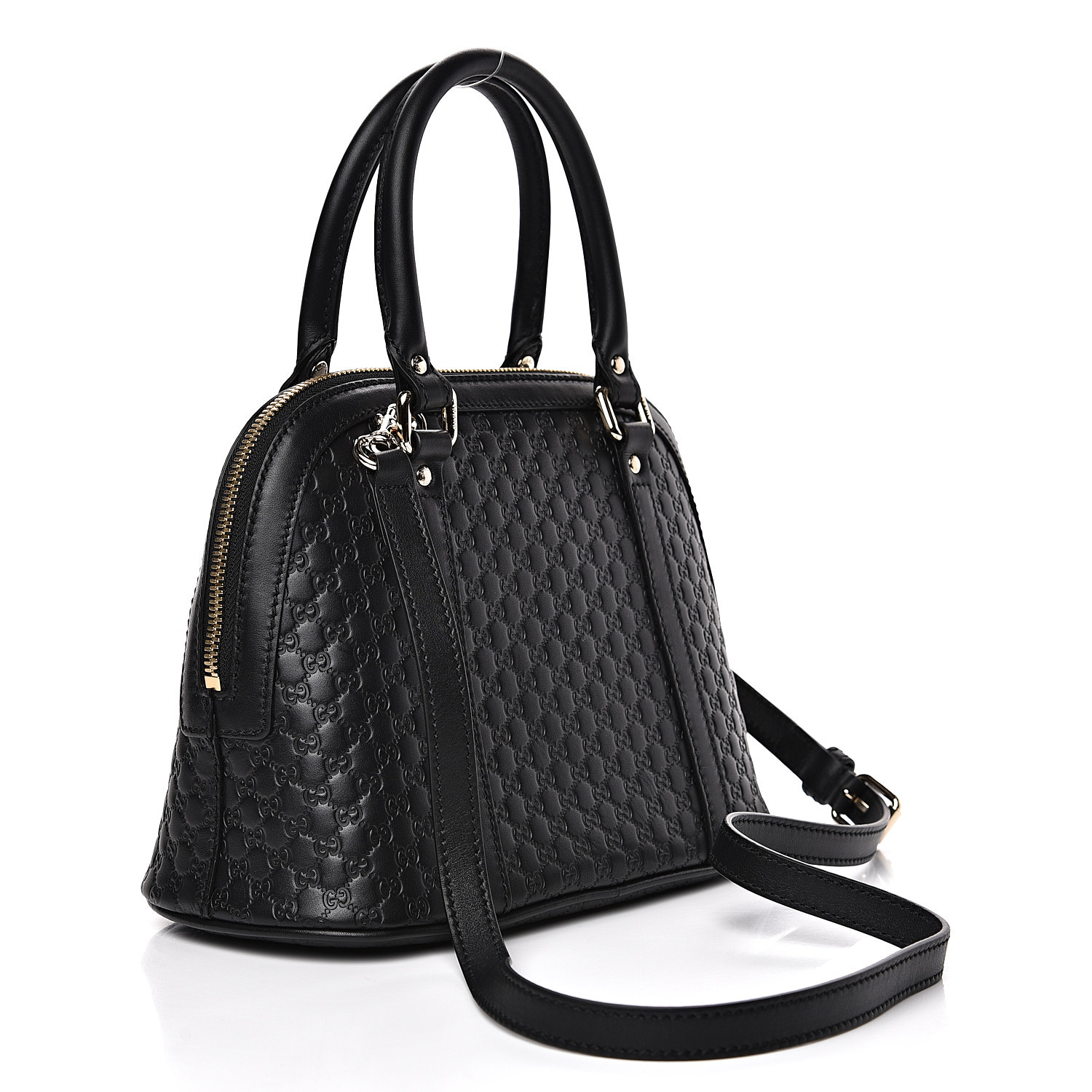 gucci microguccissima mini dome bag black