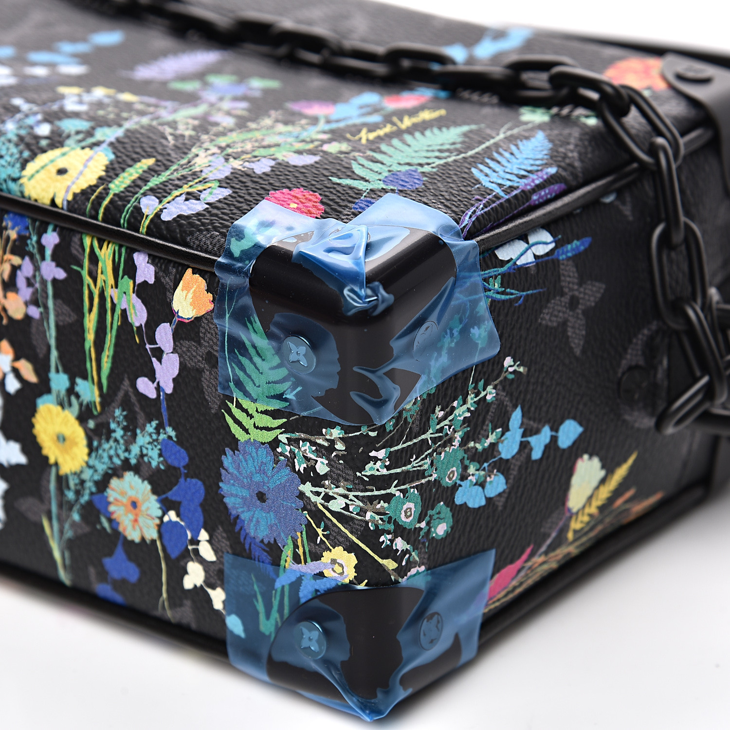Louis Vuitton 2021 LV Monogram Tapestry Mini Soft Trunk Bag - Blue