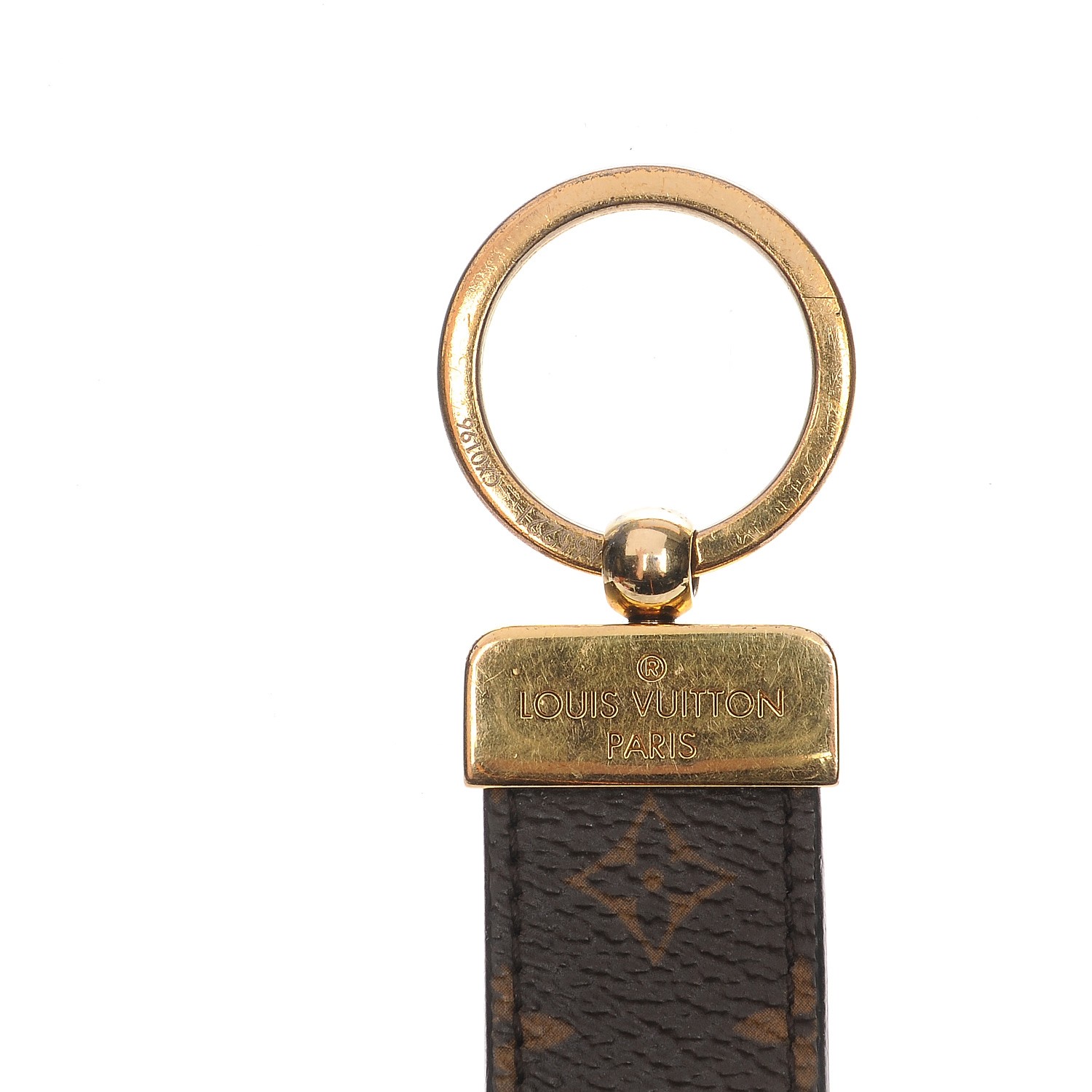 Louis Vuitton Dragonne Key Holder Brown Leather & Metal