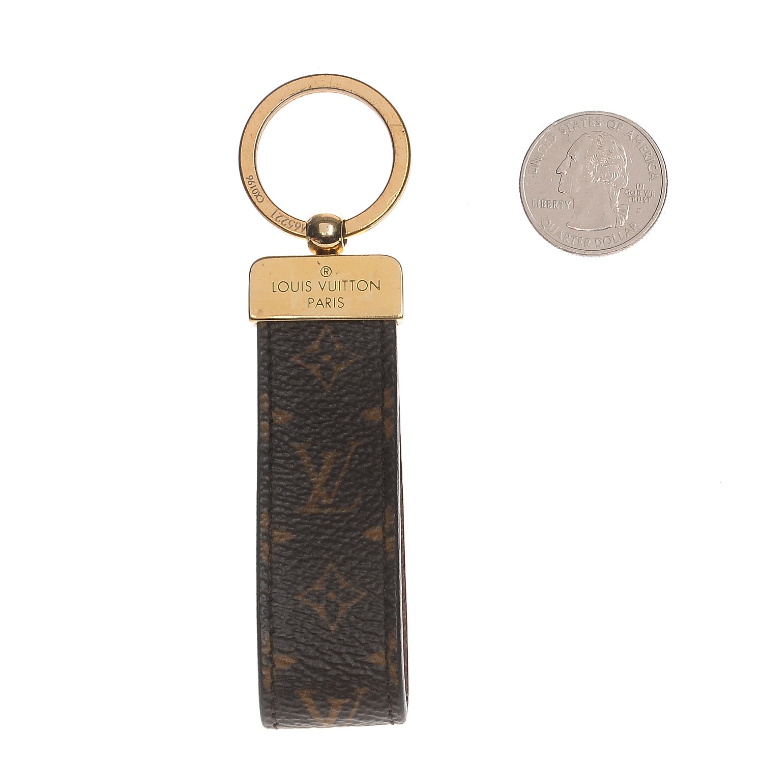 LOUIS VUITTON Monogram Dragonne Key Holder 210965