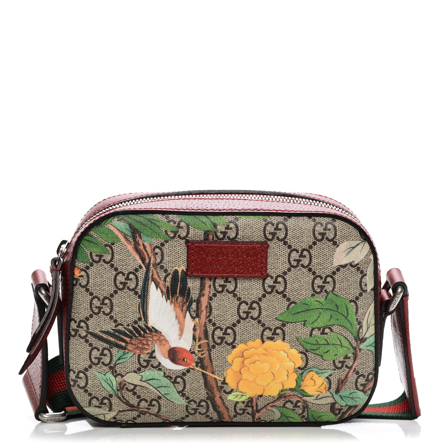 gucci tian gg supreme zip pouch