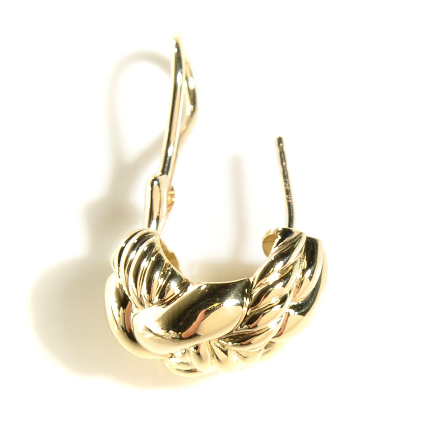 DAVID YURMAN 18K Yellow Gold Sculpted Cable Earrings 109143