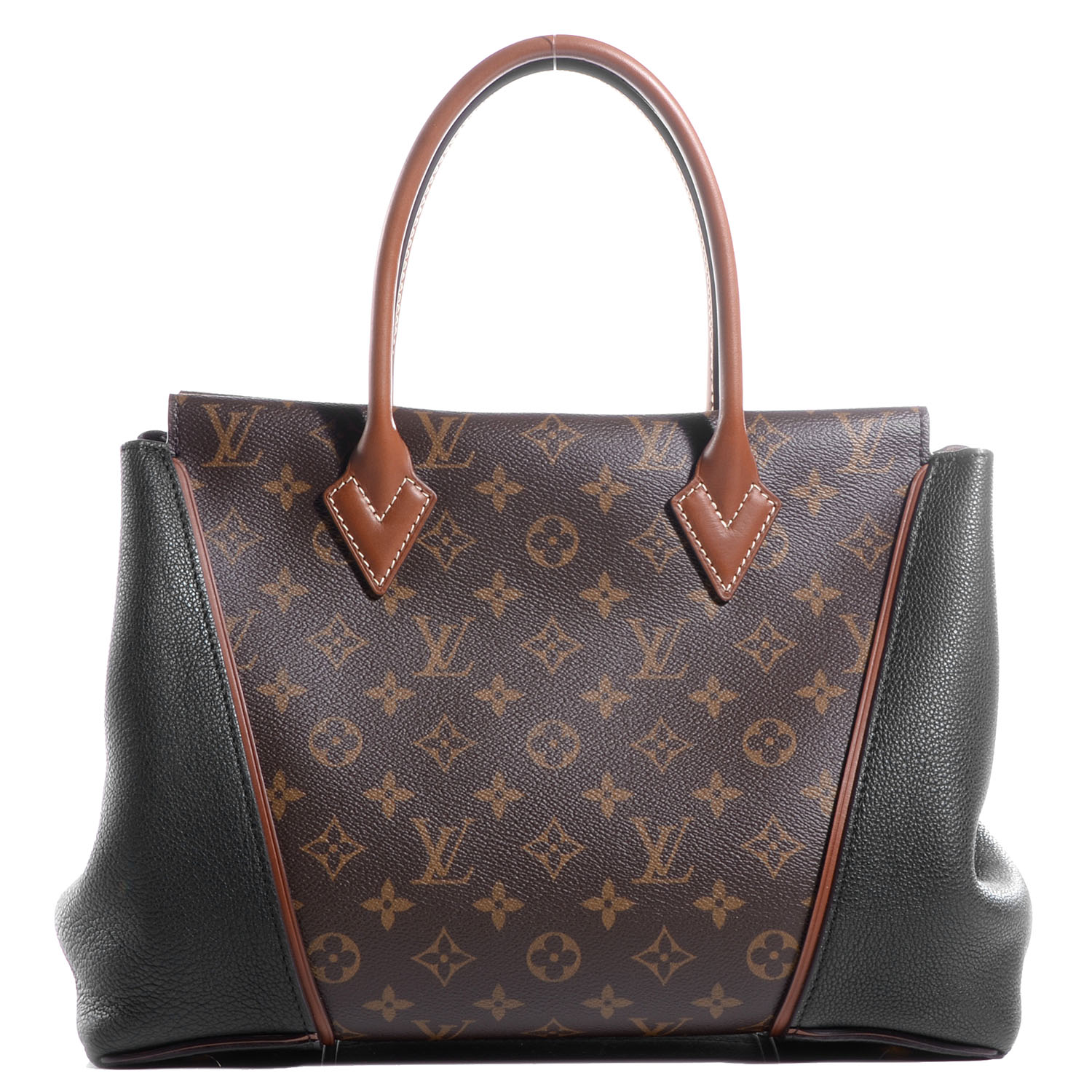 louis vuitton half black half monogram bag