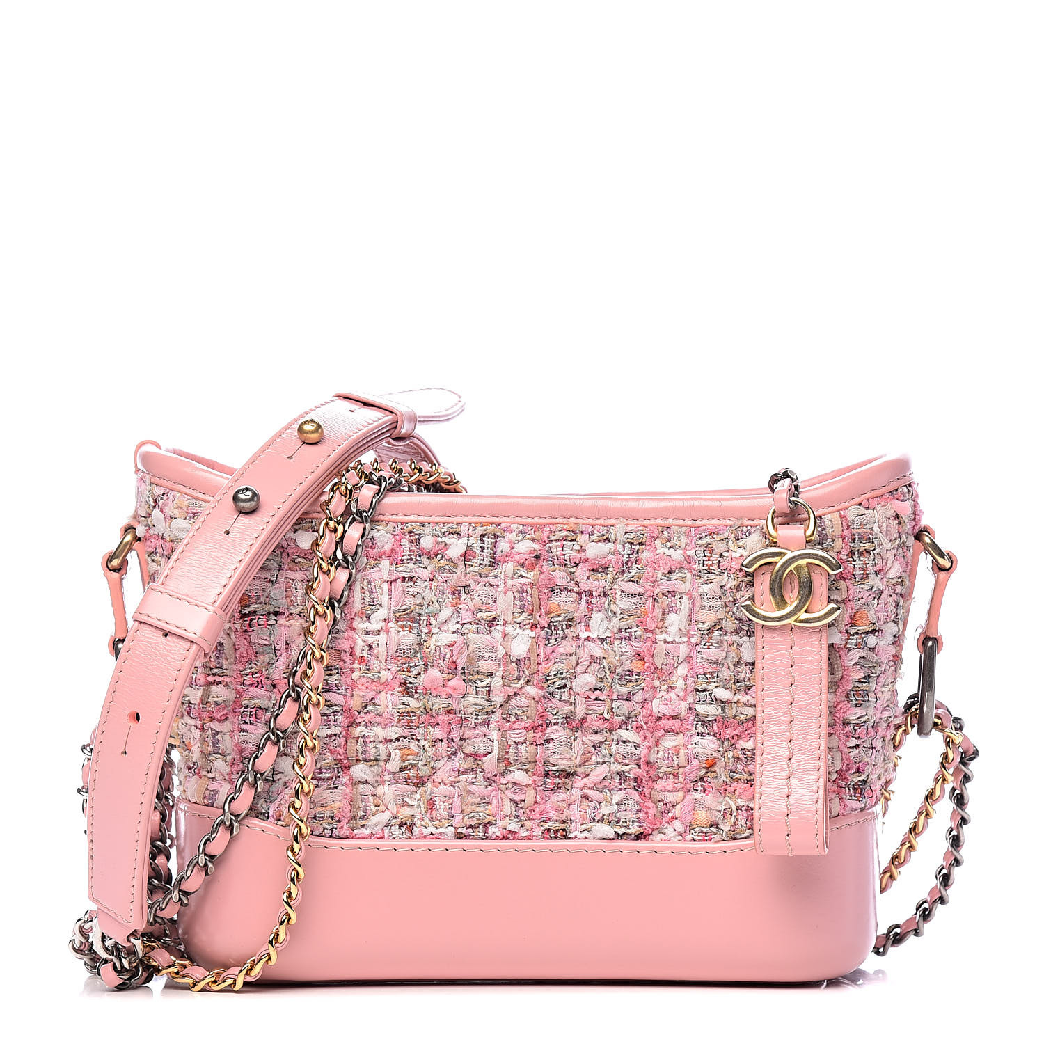 pink chanel tweed bag