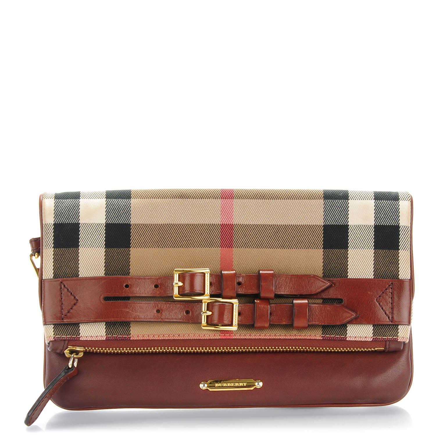 burberry fold over clutch